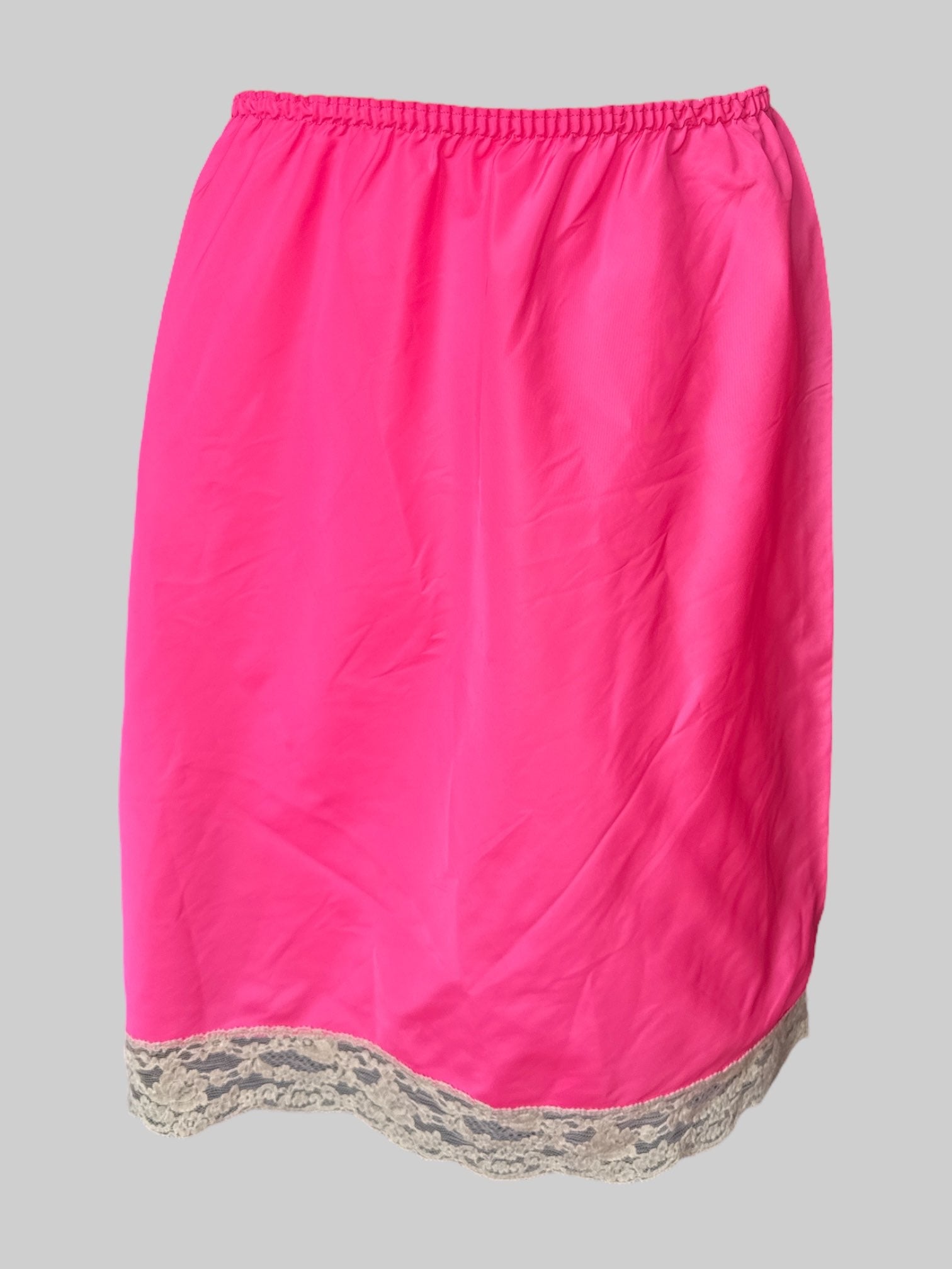 S Pinky skirt with off-white lace bottom