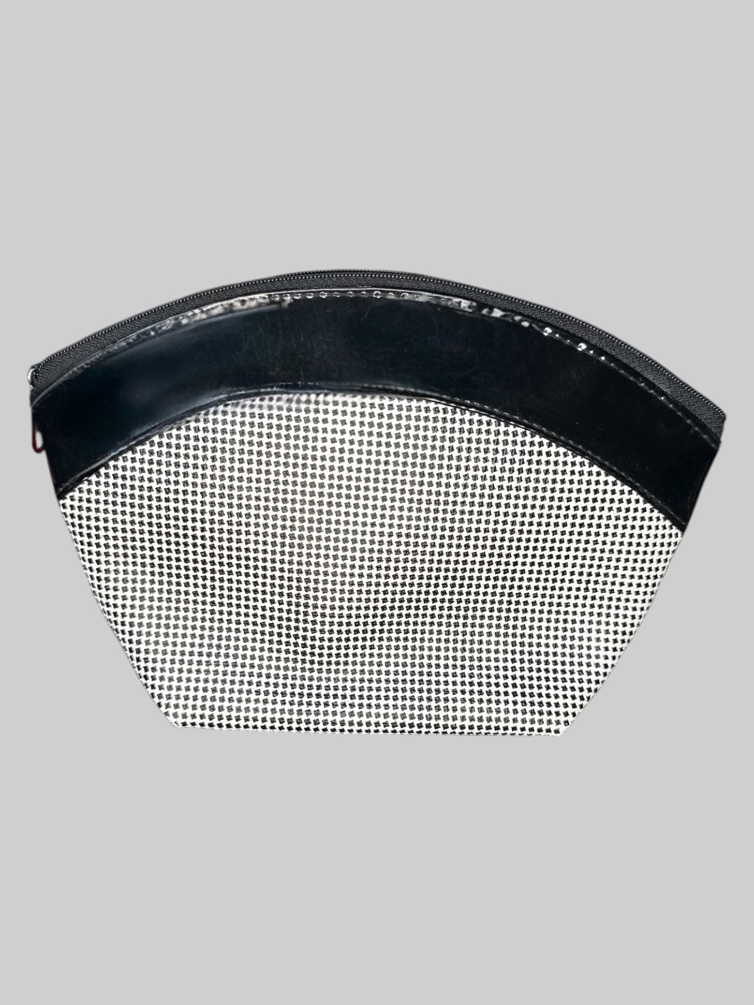 Vintage black and white checkered small bag