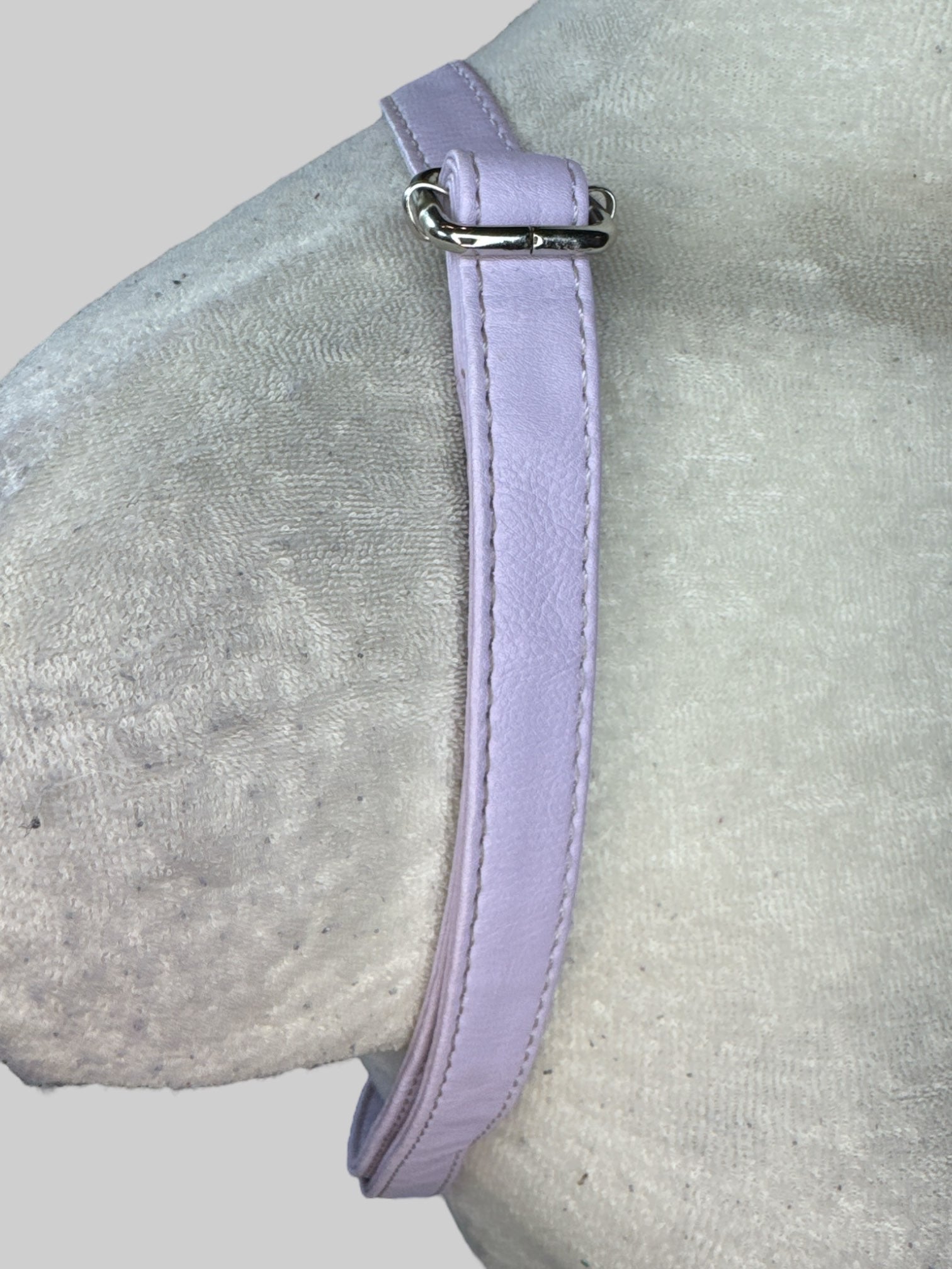 Multicolor Carebear mini backpack with purple adjustable straps