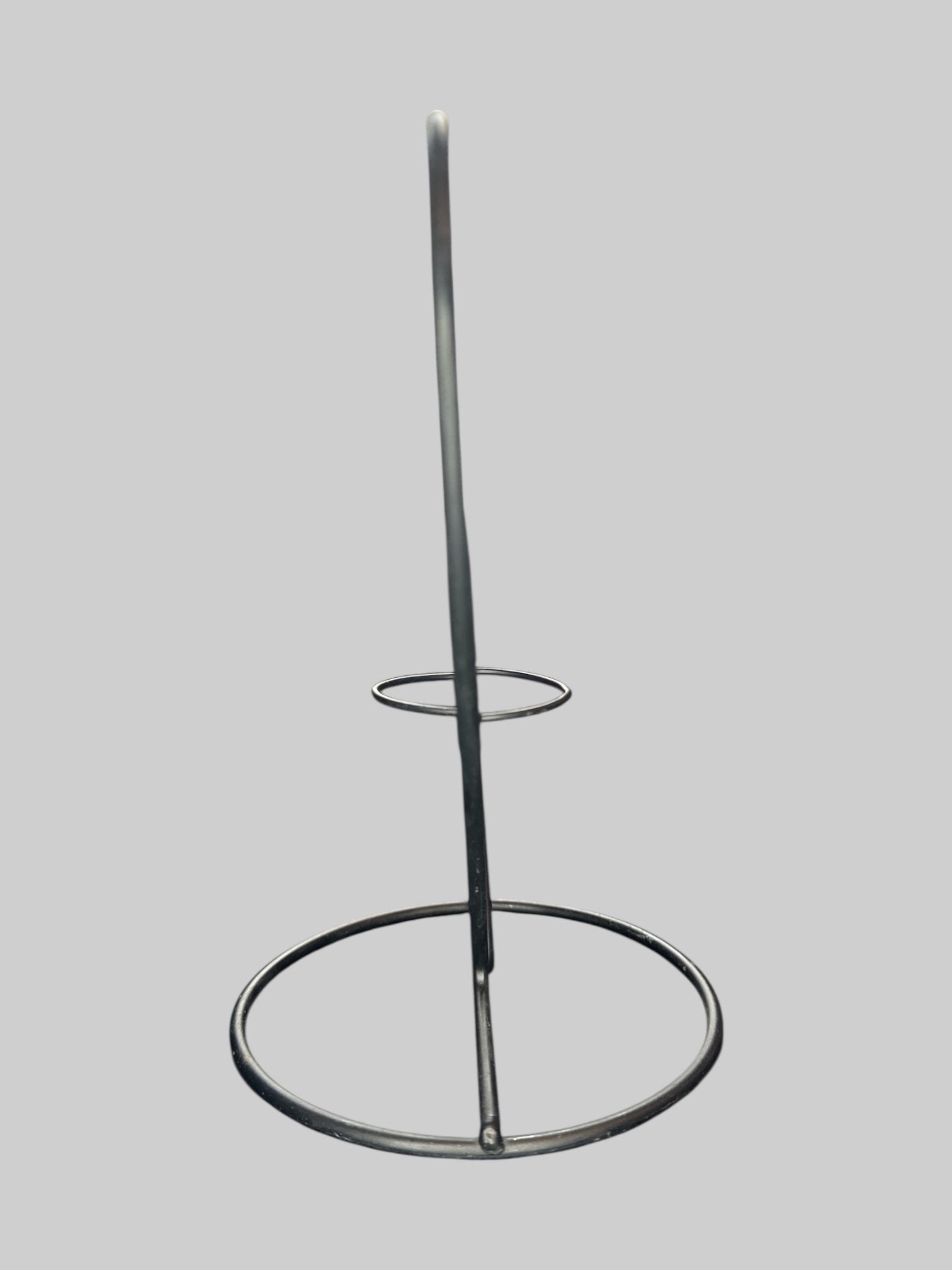 Black heart shaped metal candle holder