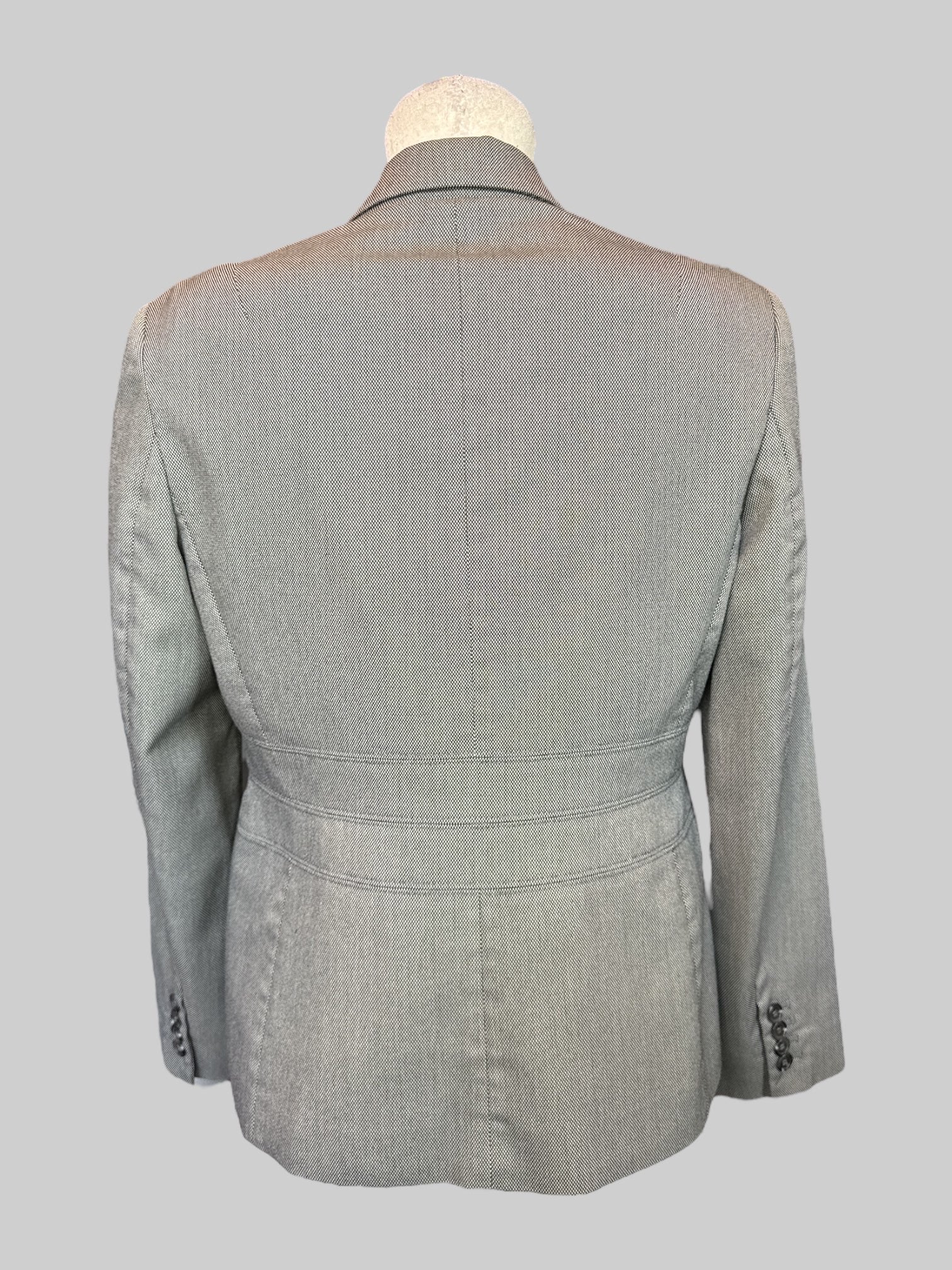 S Black and white blazer