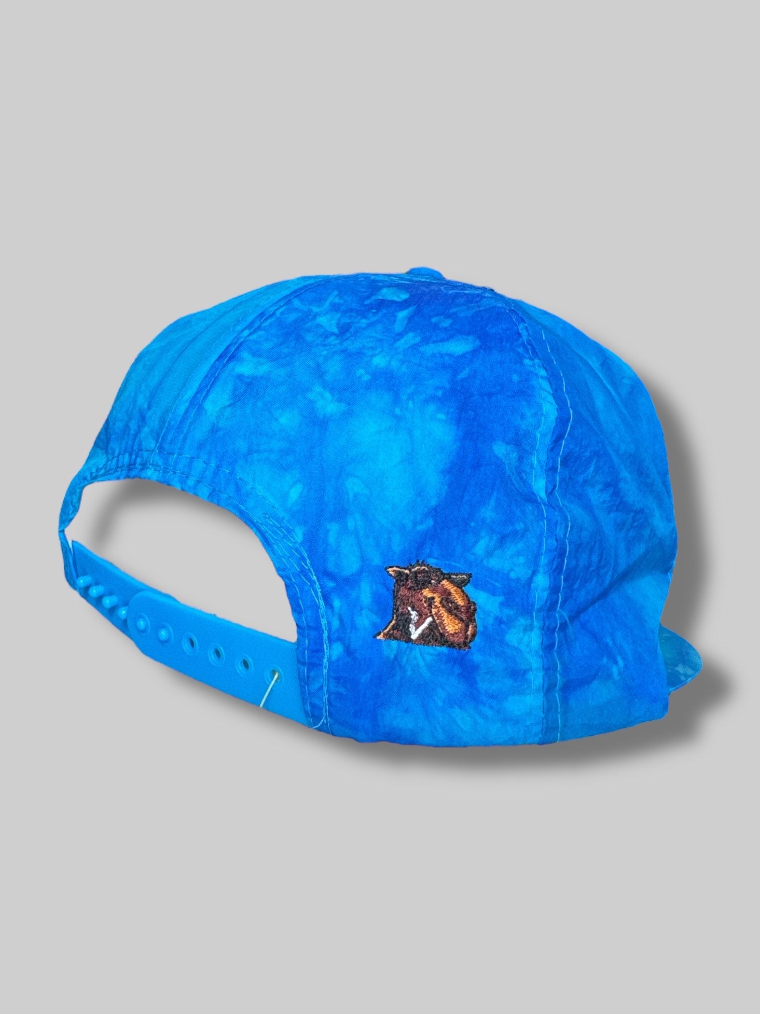 Vintage blue tie dye Camel cigarette hat