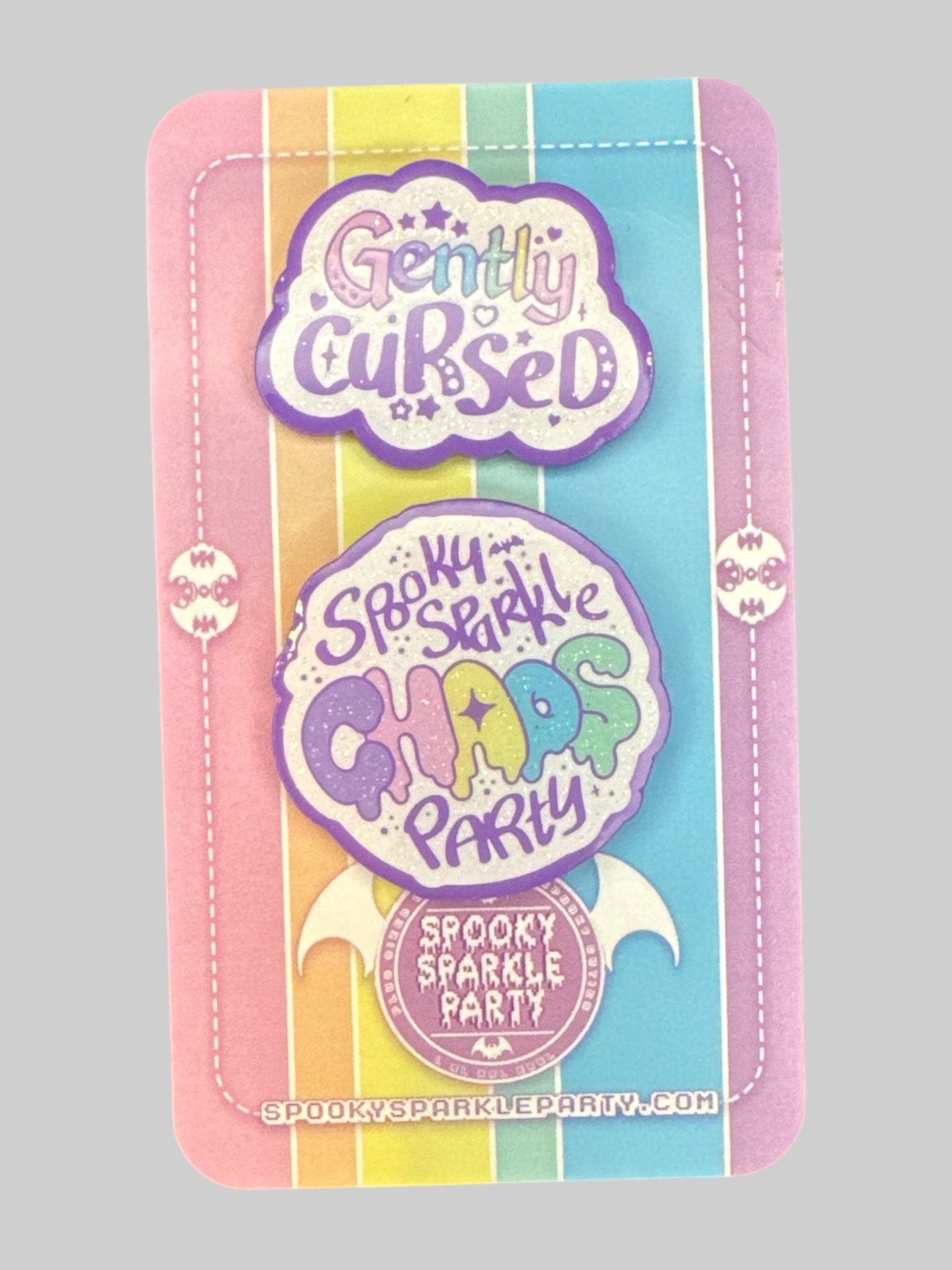 NWT spooky sparkle party pins