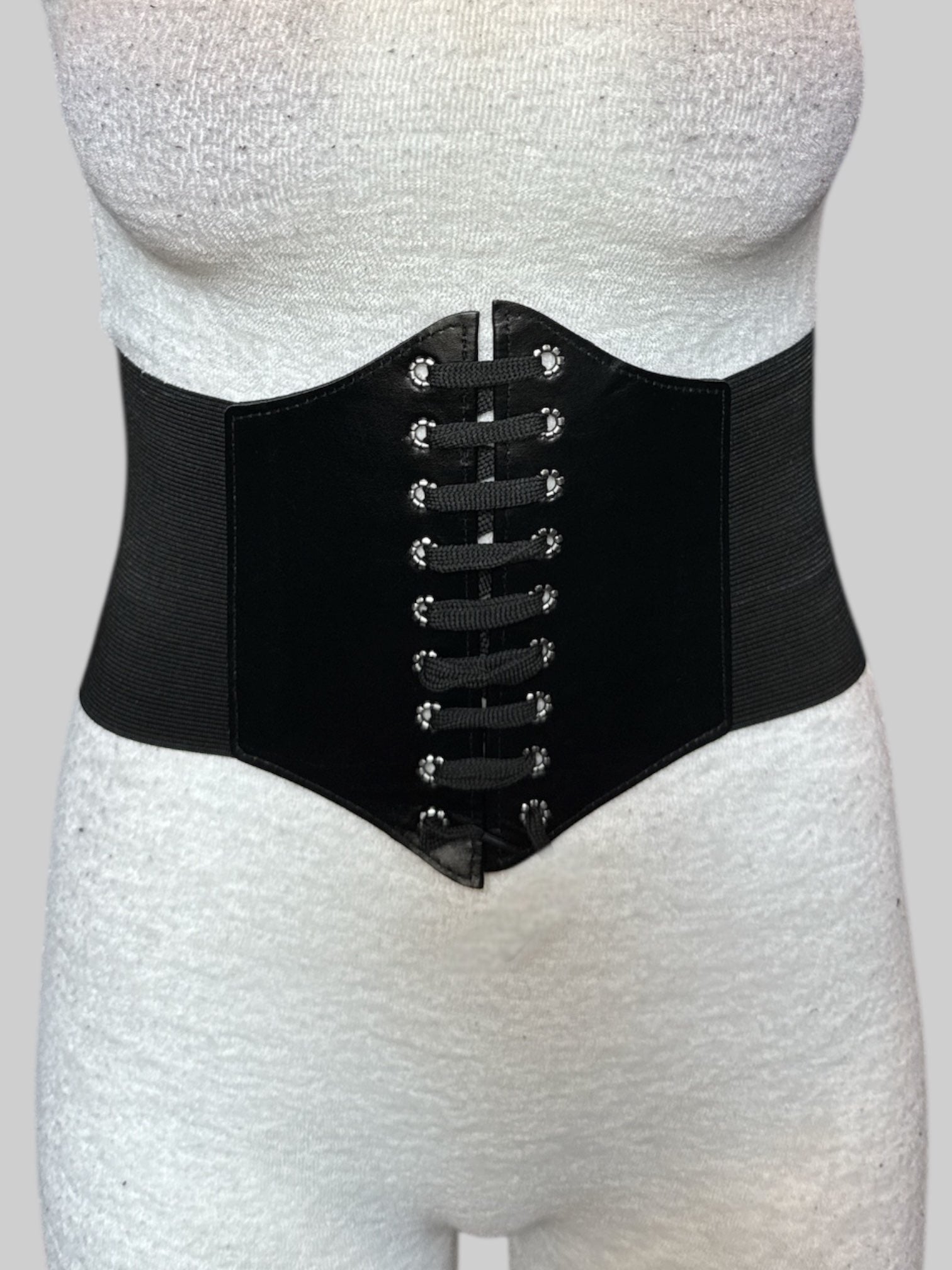 XS Black velcro corset style belt