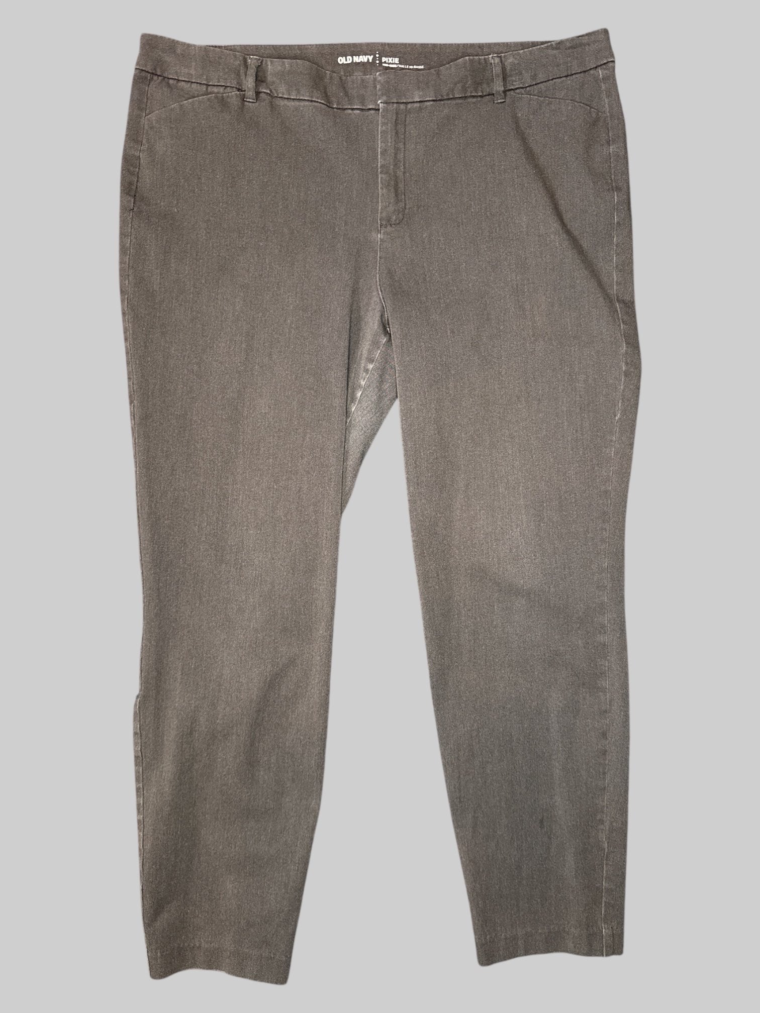 0X Grey skinny pants with pockets and belt loops