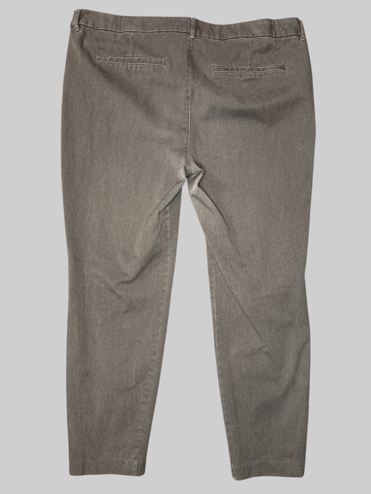 0X Grey skinny pants with pockets and belt loops