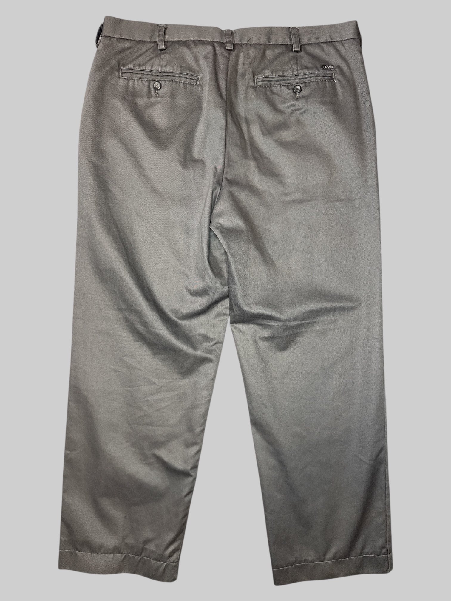 L Grey pants with pockets and belt loops