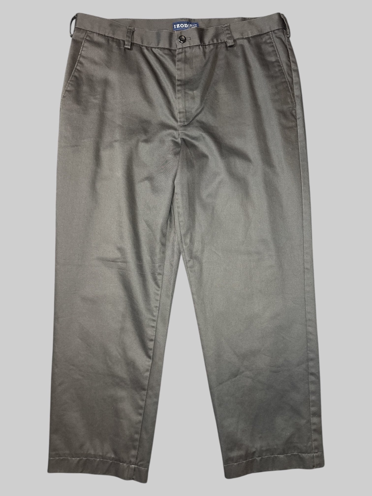L Grey pants with pockets and belt loops