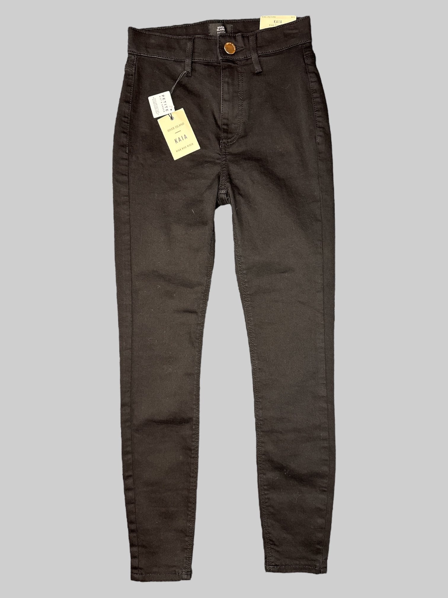XS NWT black jeans with belt loops, and back pockets