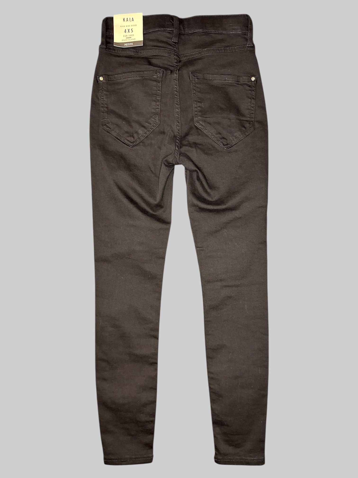 XS NWT black jeans with belt loops, and back pockets