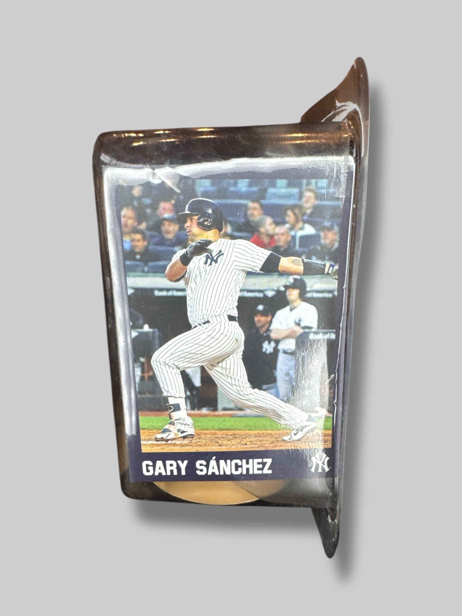 Gary Sanchez of the New York Yankees figurine and baseball card