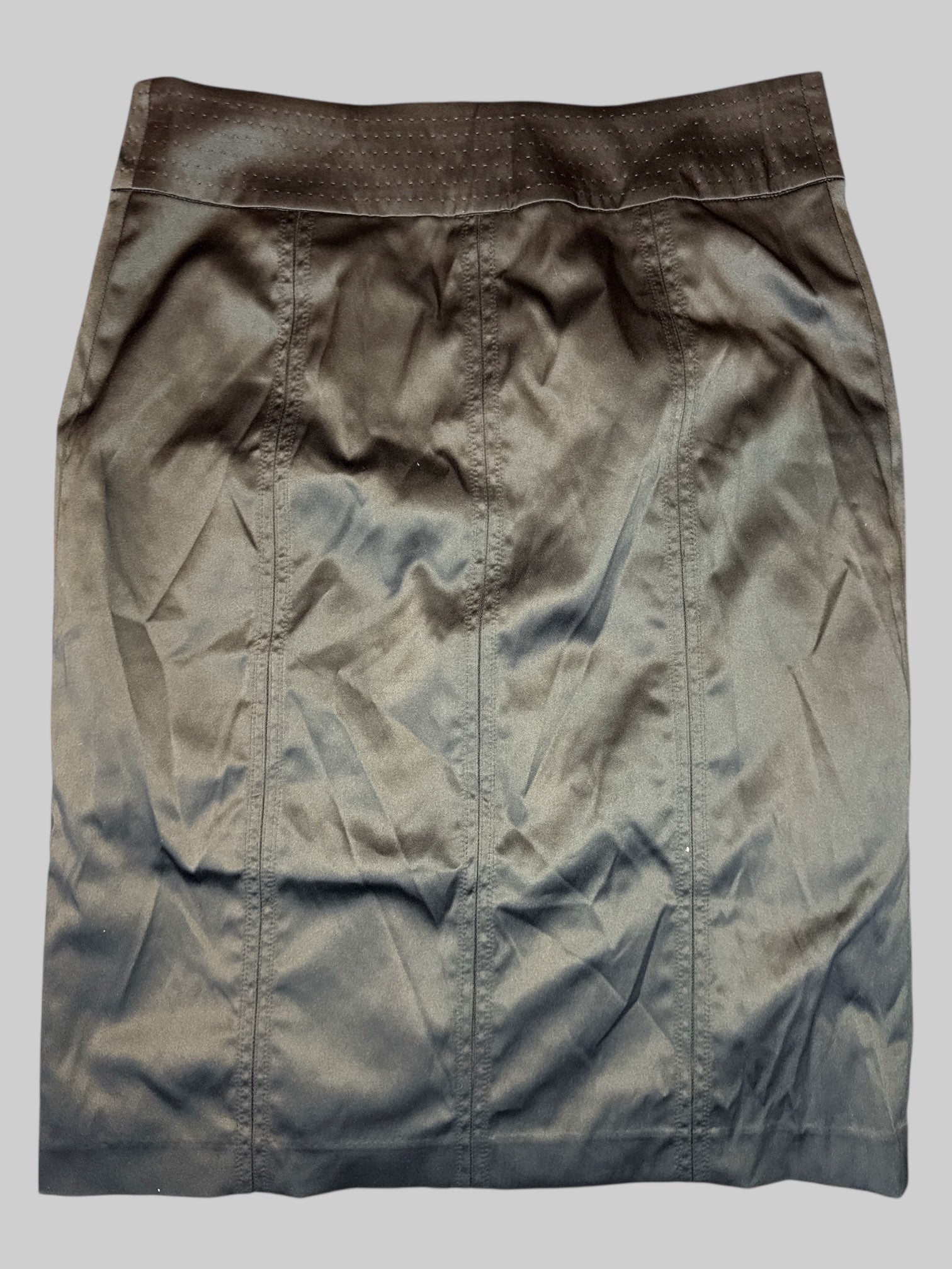 M Black smooth skirt with clap closures on back