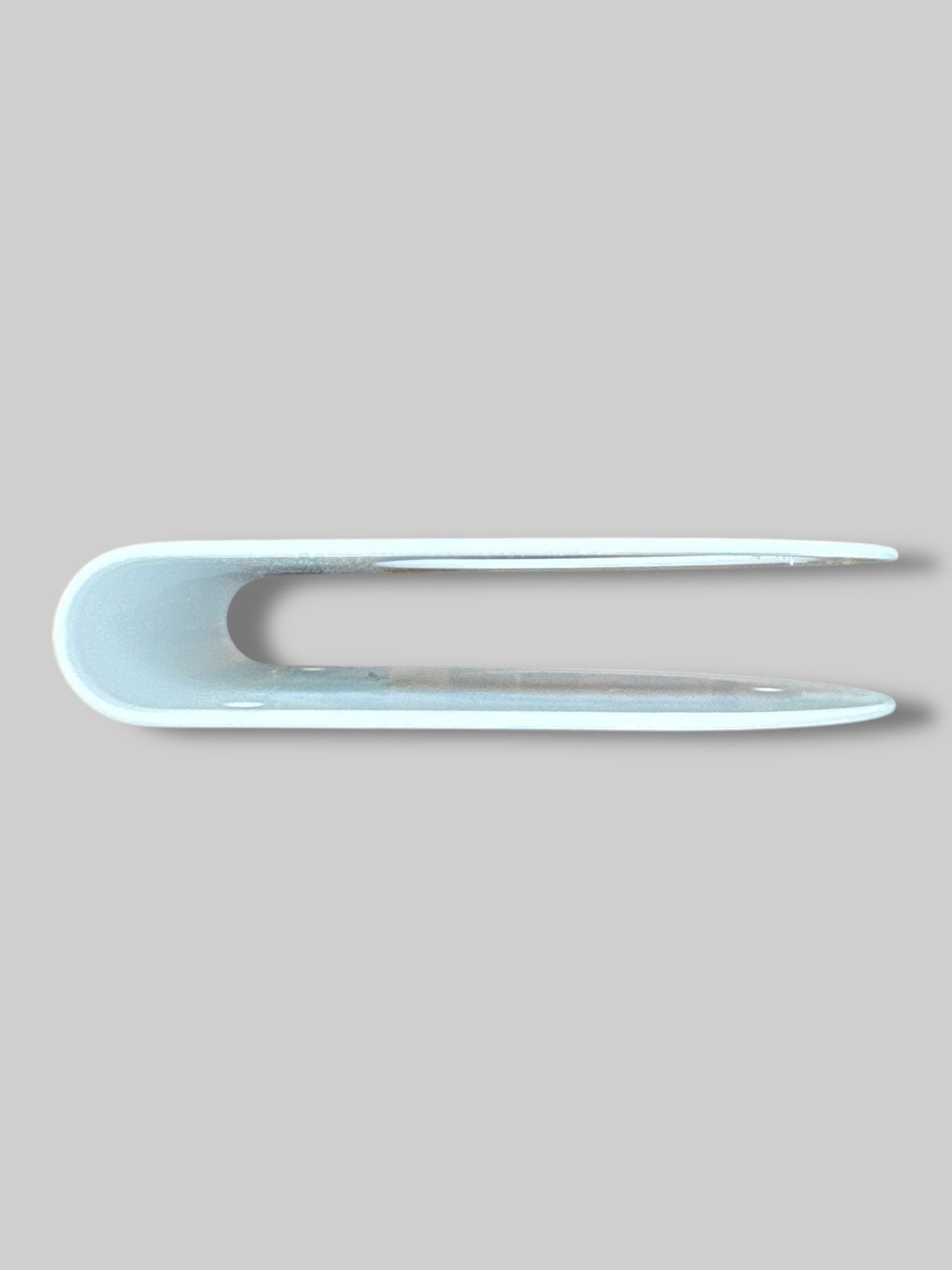 Large white metal candle holder