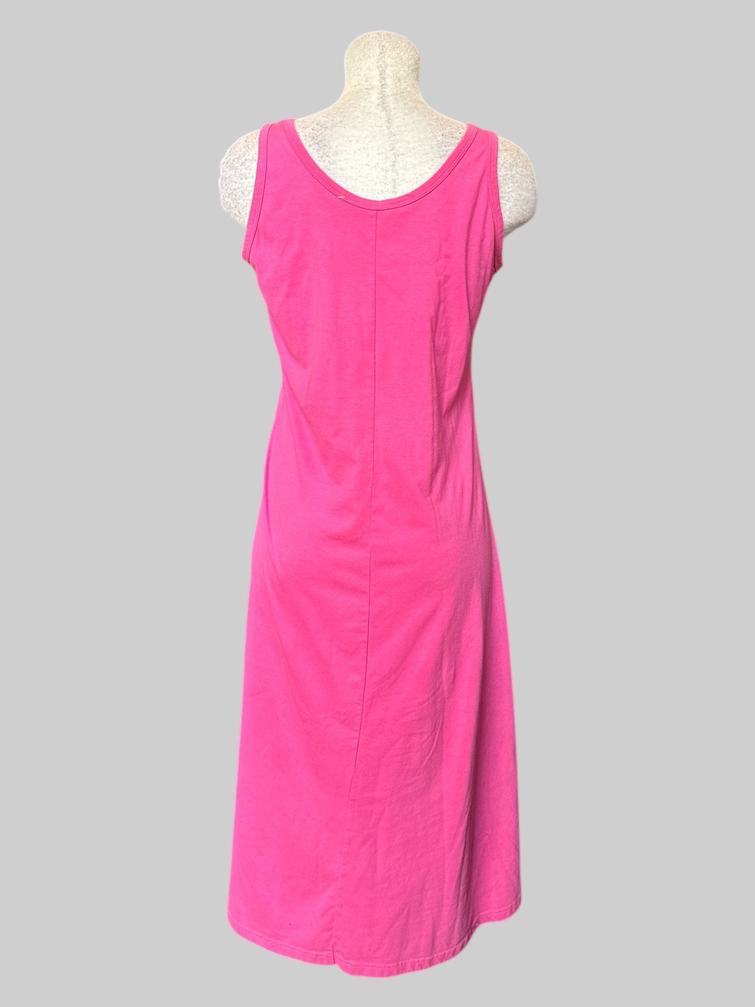 L Vintage pink sleeveless maxi dress
