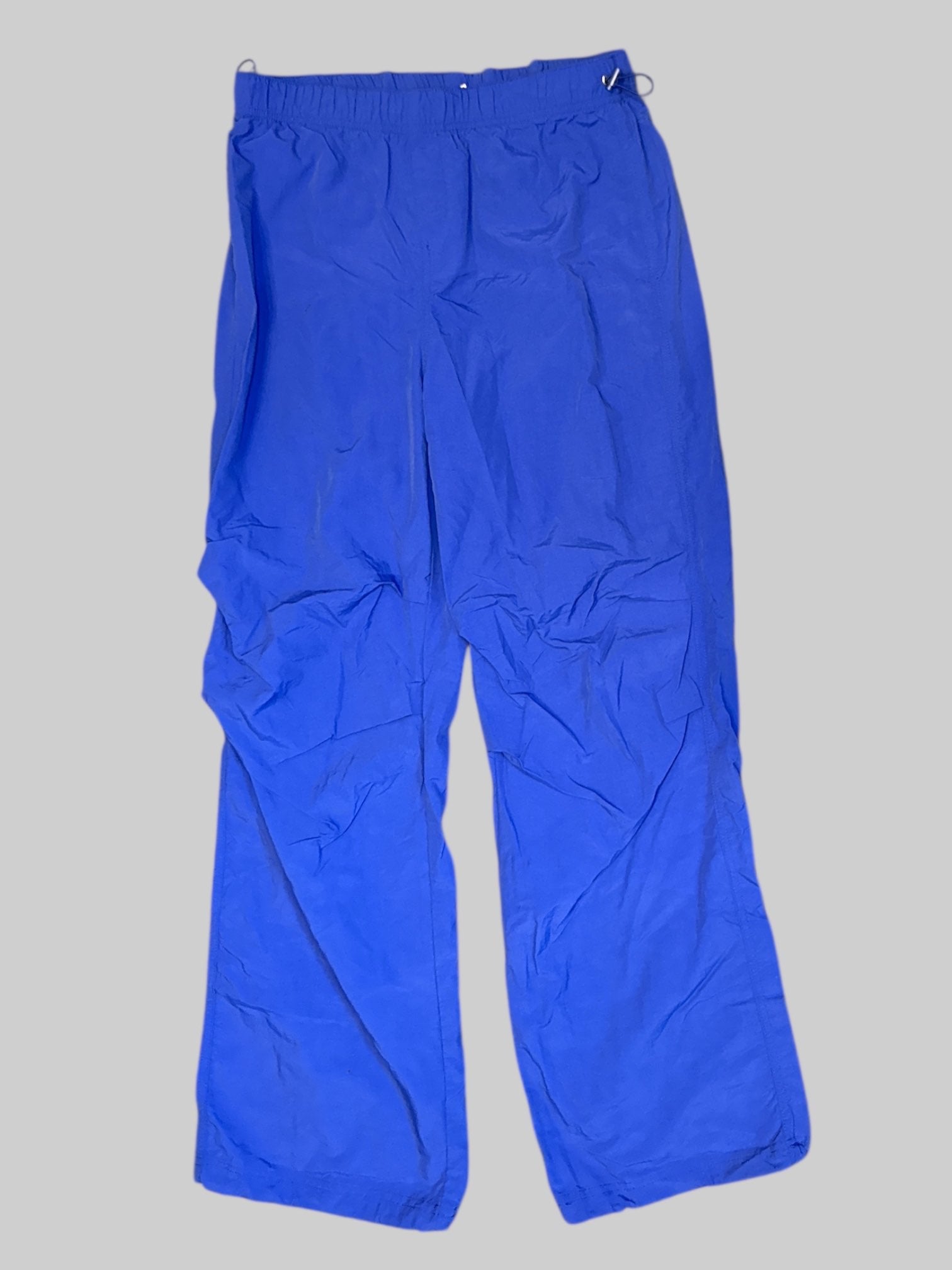 L Blue pants with elastic waistband