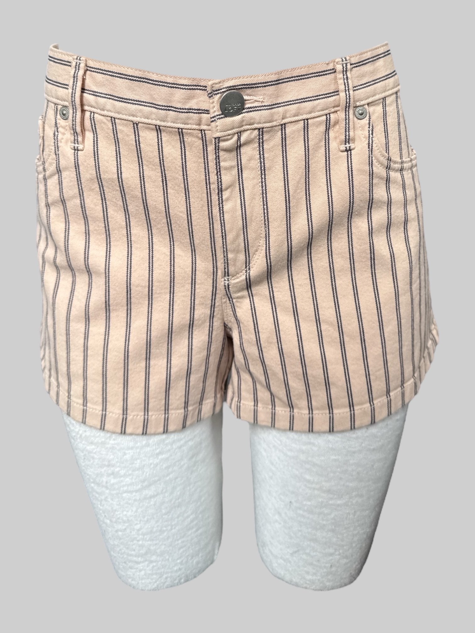 XL NWT tan shorts with black stripes