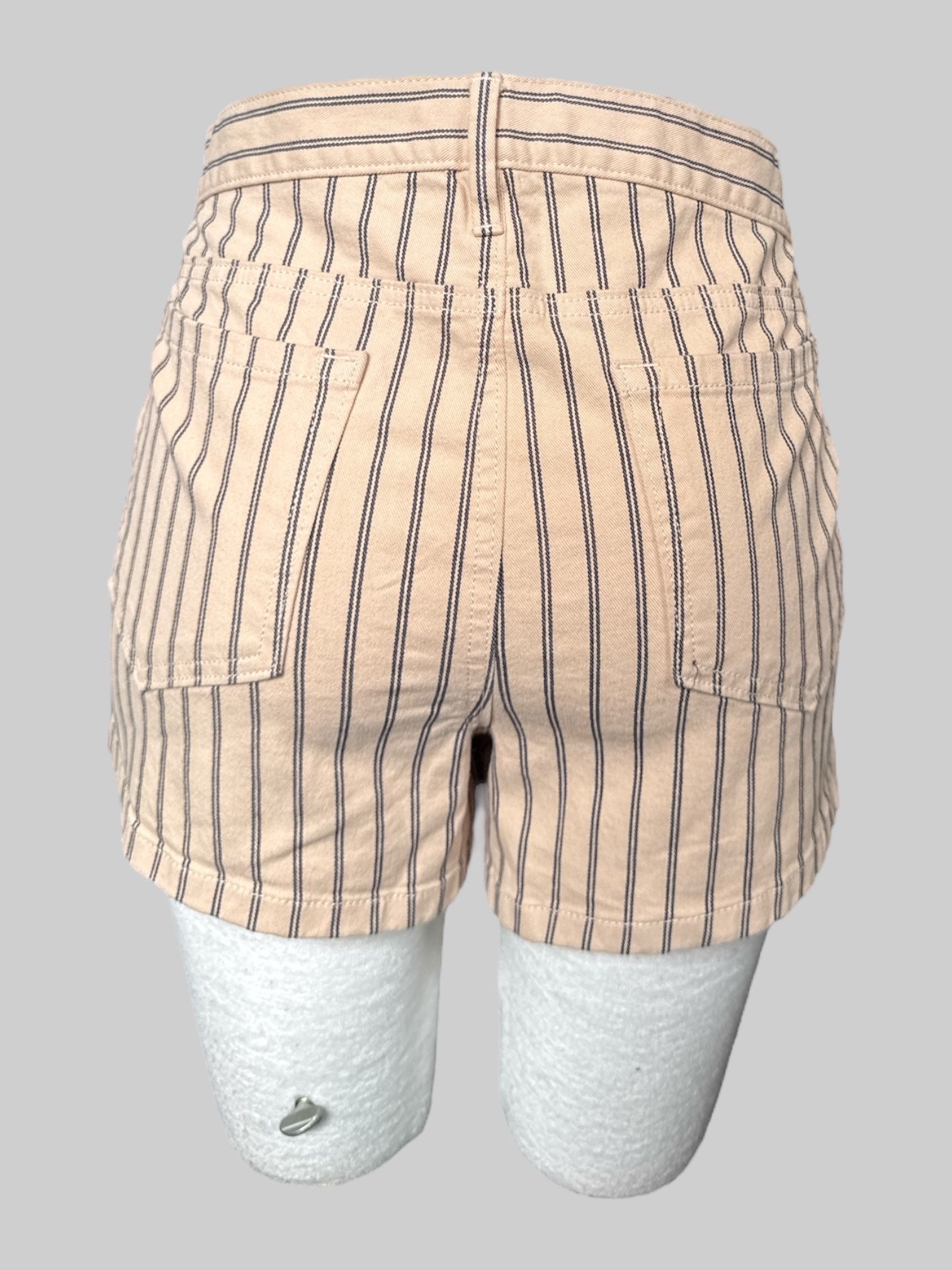 XL NWT tan shorts with black stripes