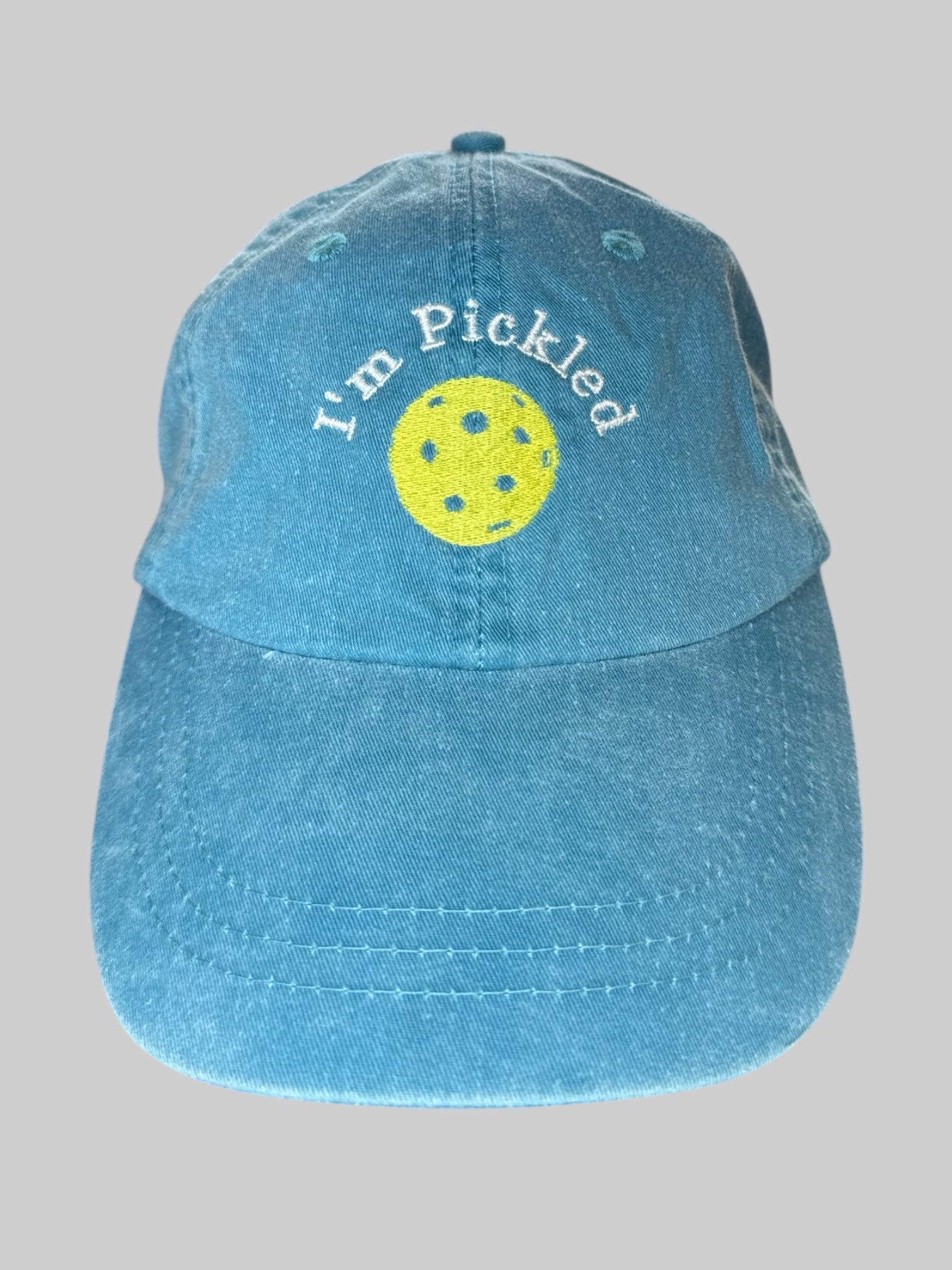 Blue green “I’m pickled” baseball cap from Adams