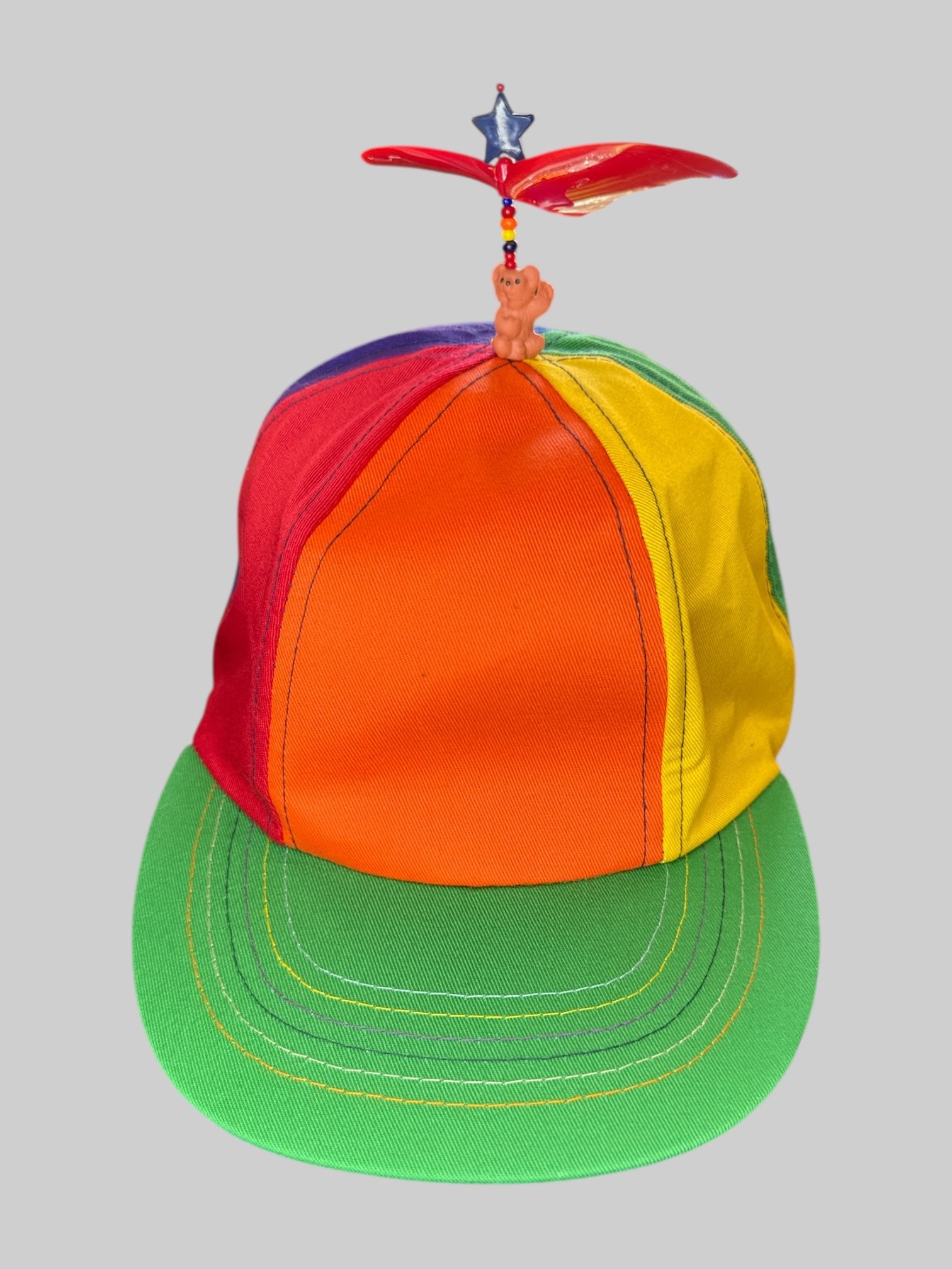 NWT San Diego Zoo rainbow helicopter hat