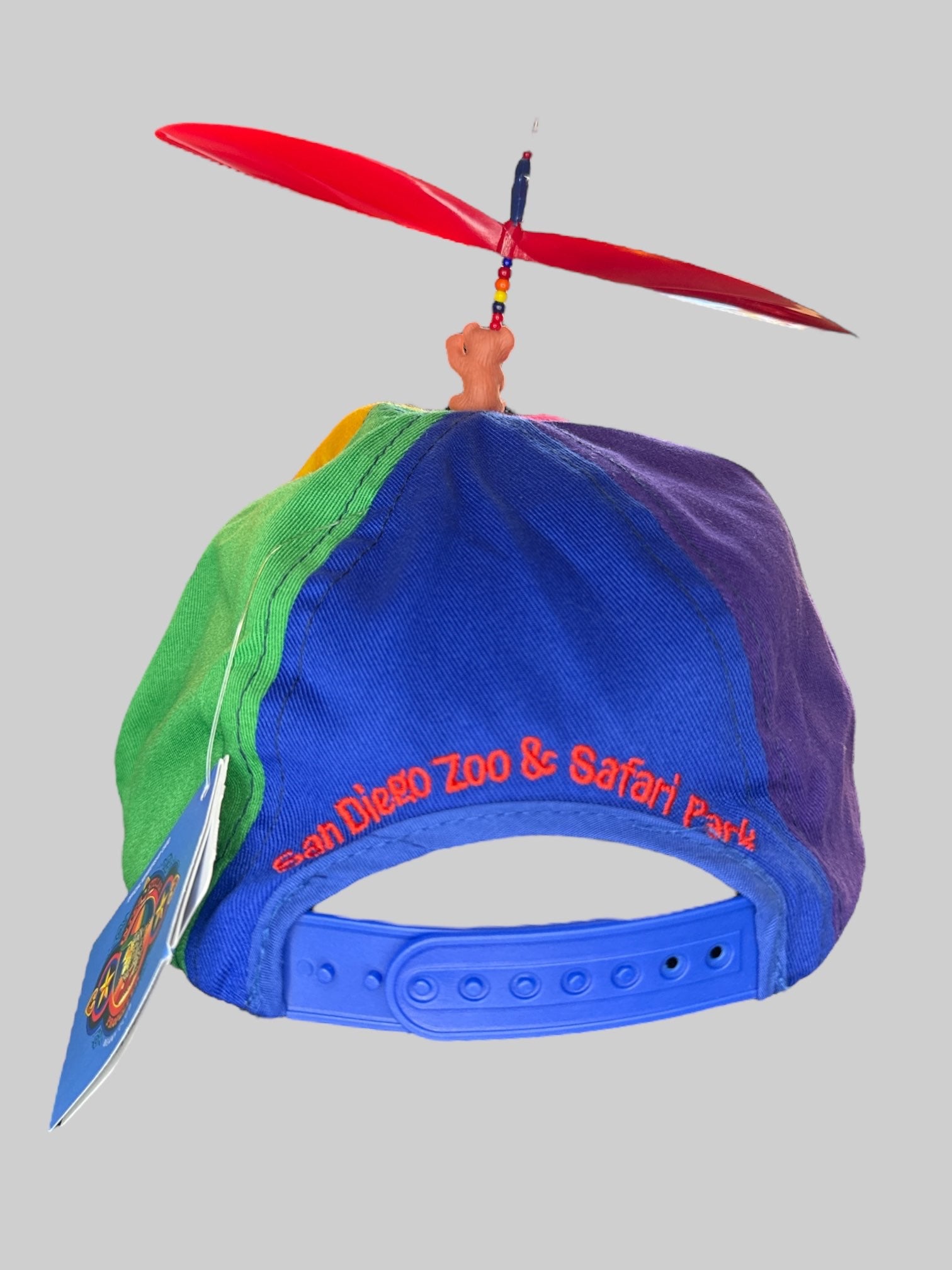 NWT San Diego Zoo rainbow helicopter hat
