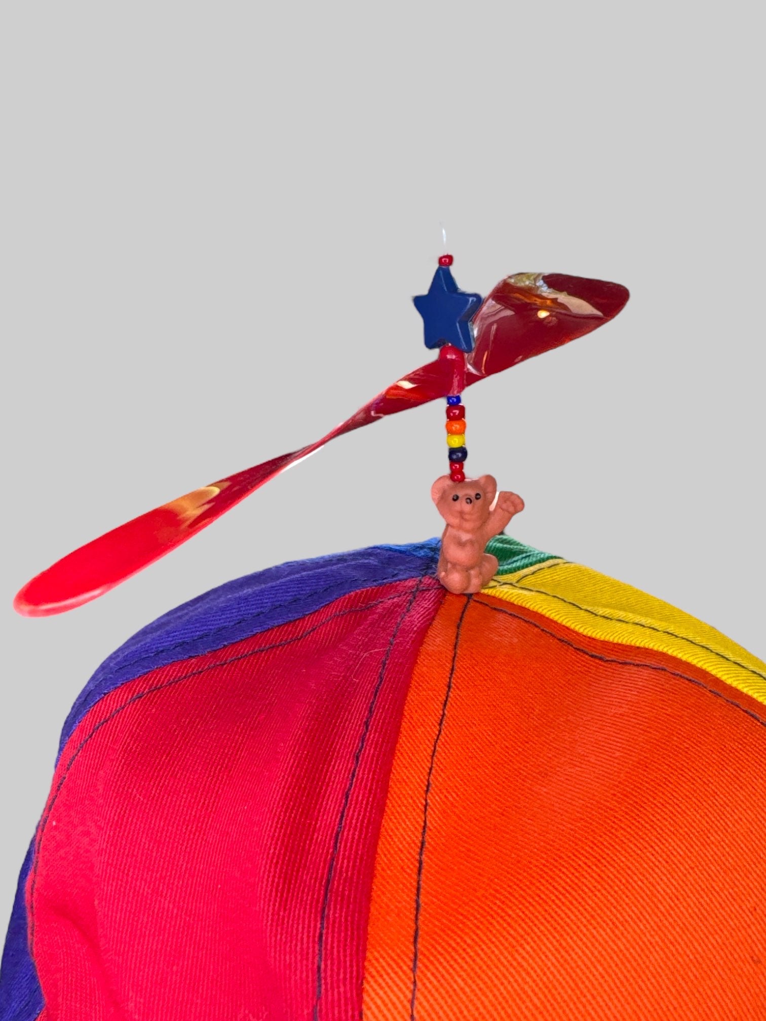 NWT San Diego Zoo rainbow helicopter hat