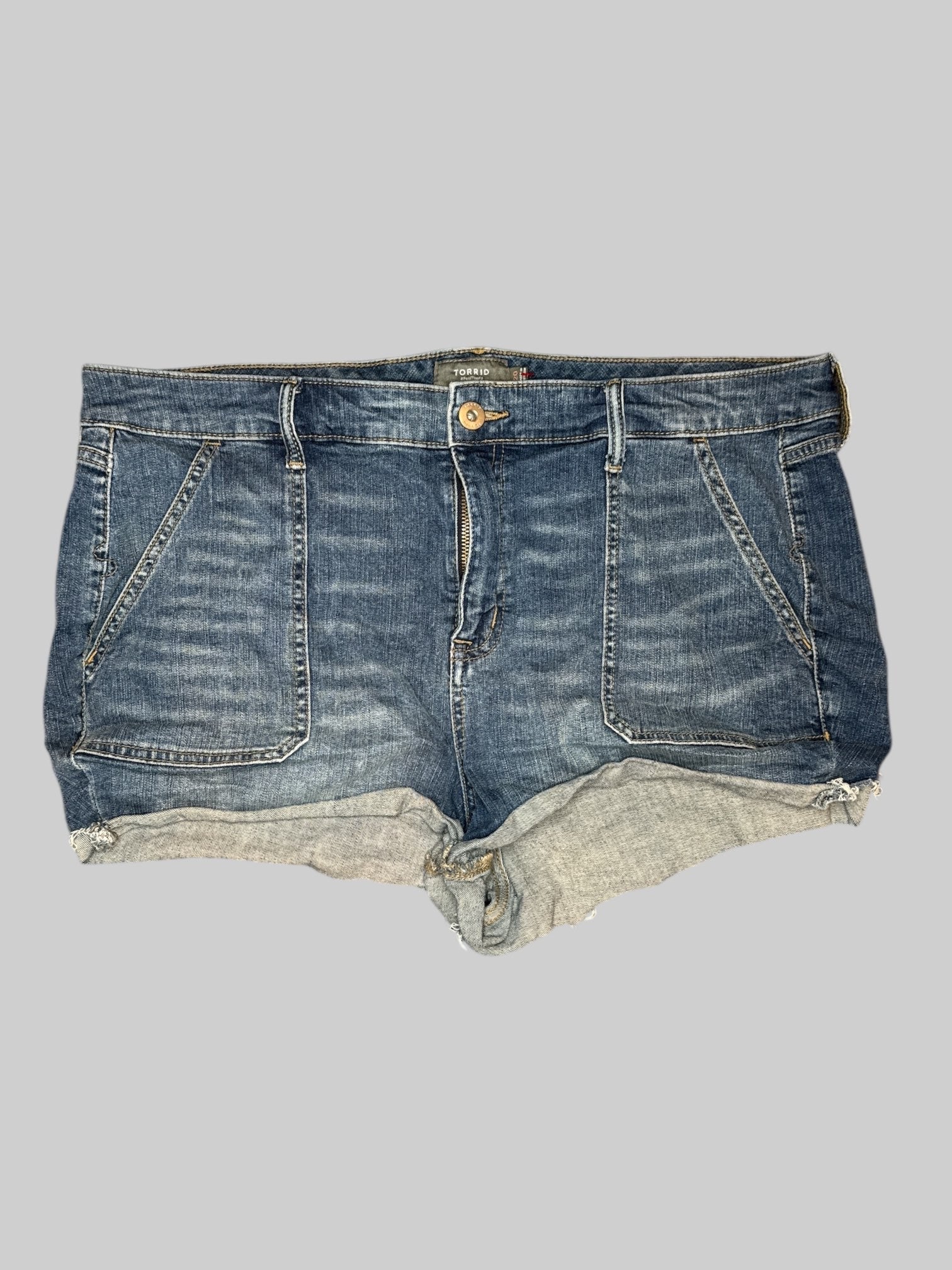 0X Denim cut off shorts