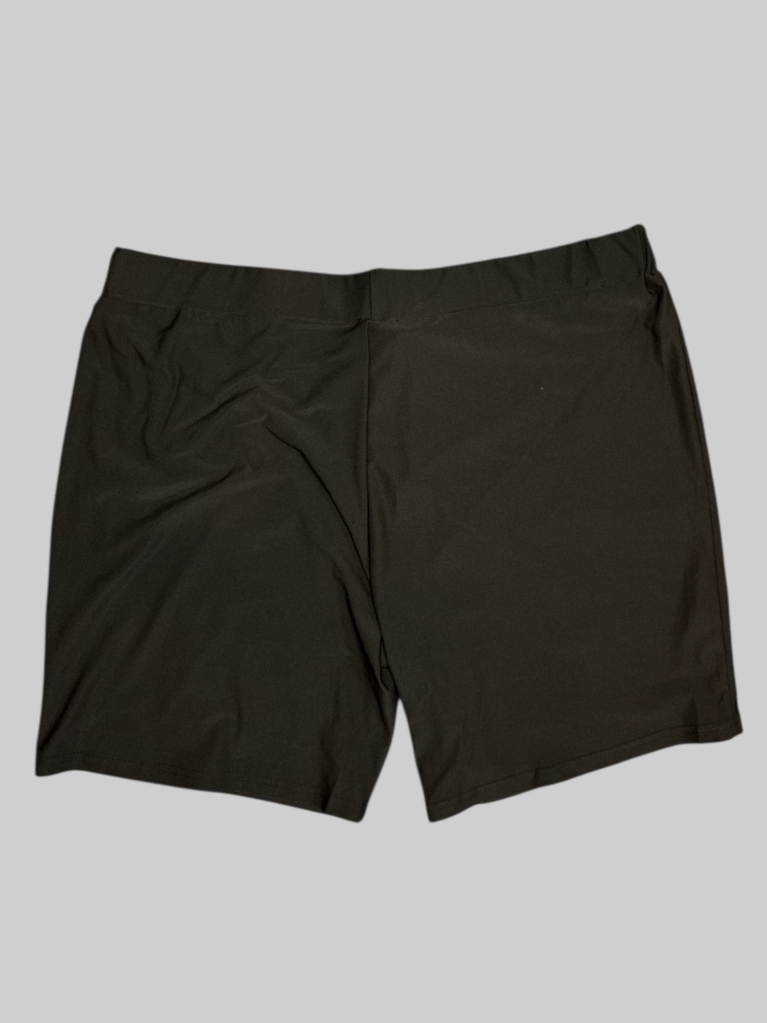 3X Black “Boo you horror” shorts with elastic waistband