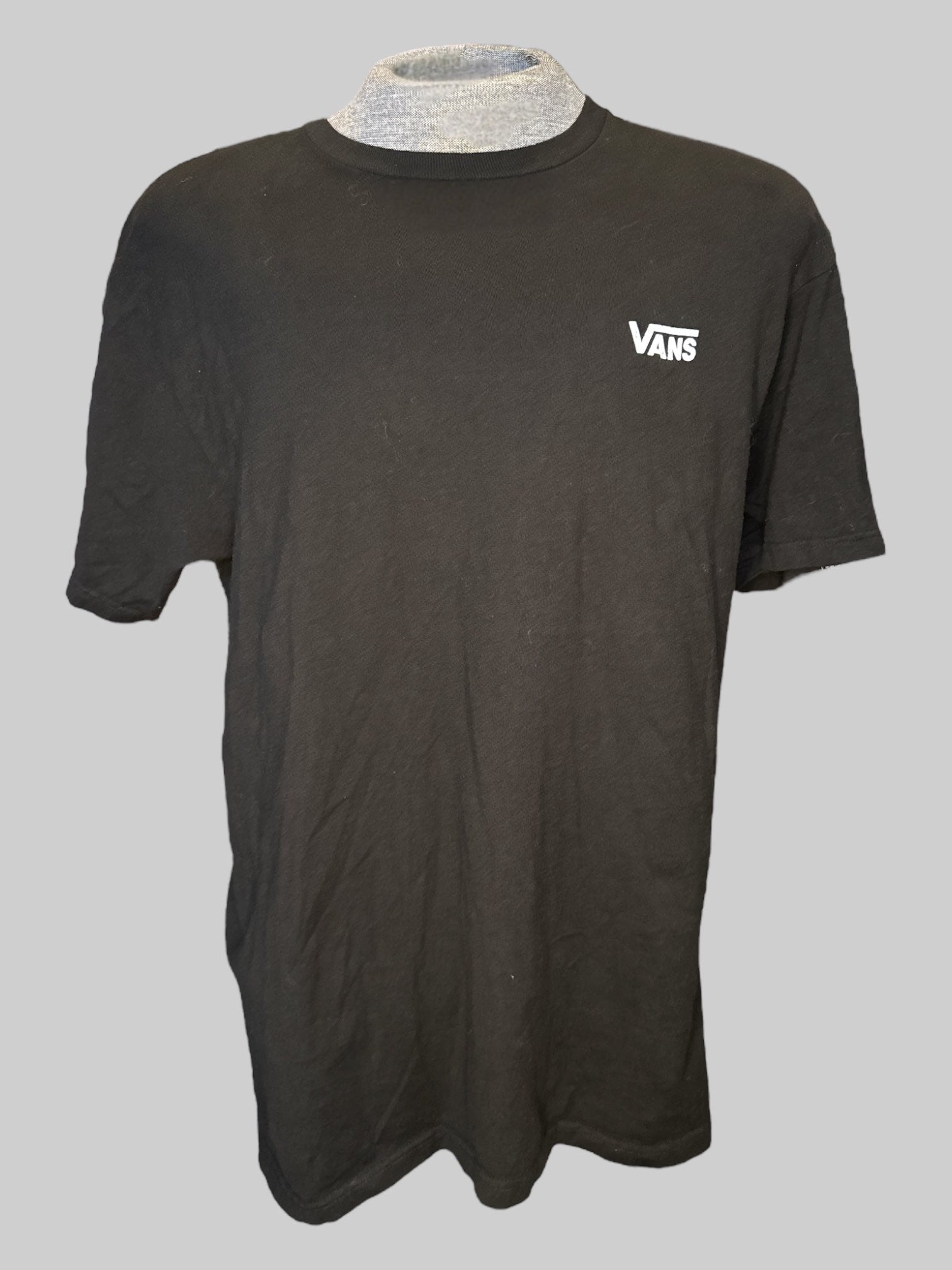 0X Black vans T-shirt with raccoon banjo graphic on back