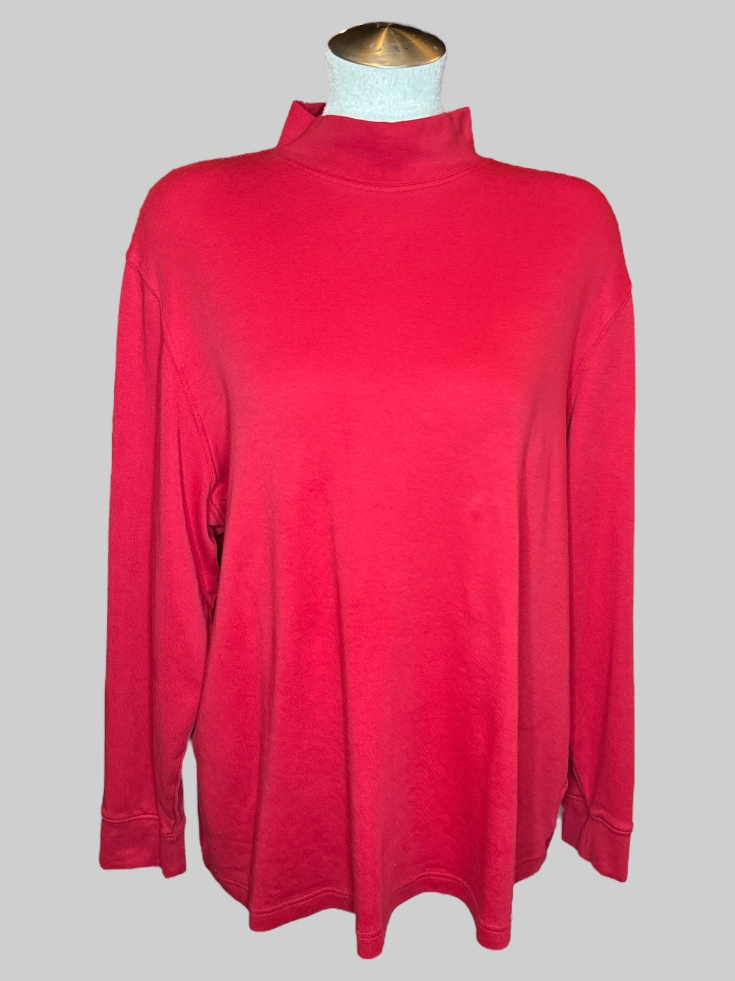 3X Red turtleneck