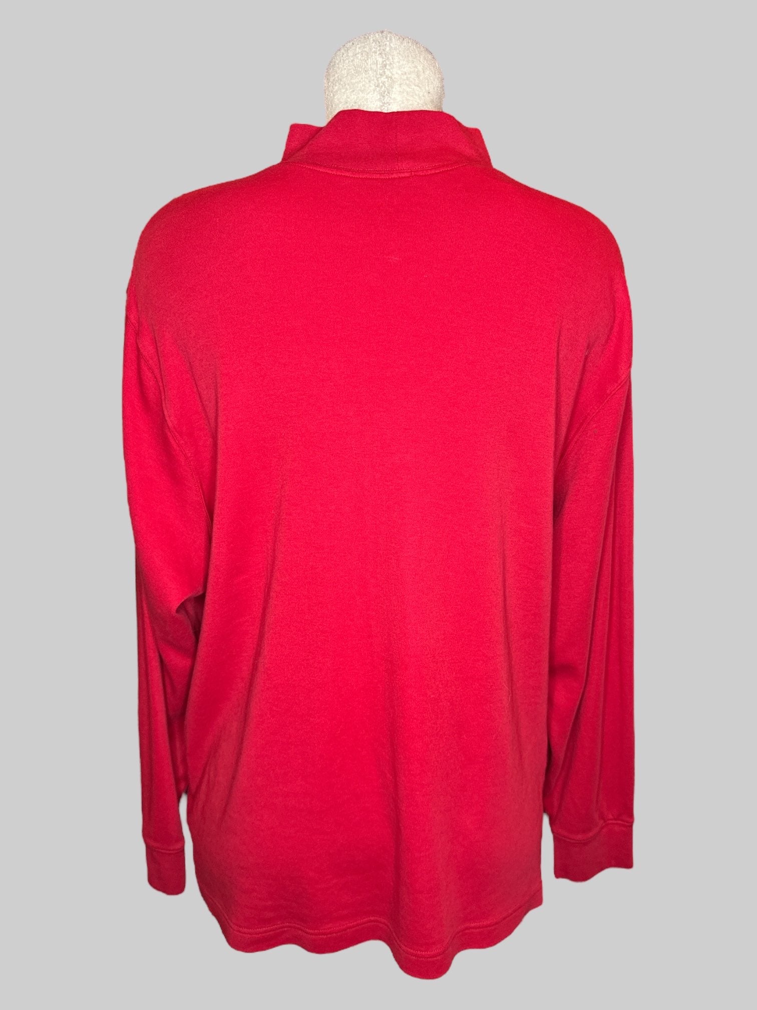 3X Red turtleneck