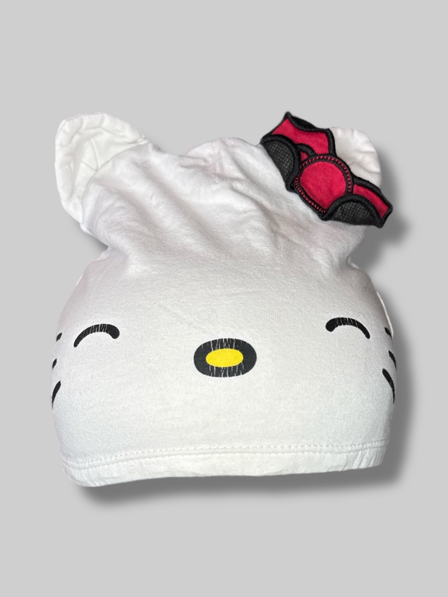 White Hello Kitty soft beanie cap