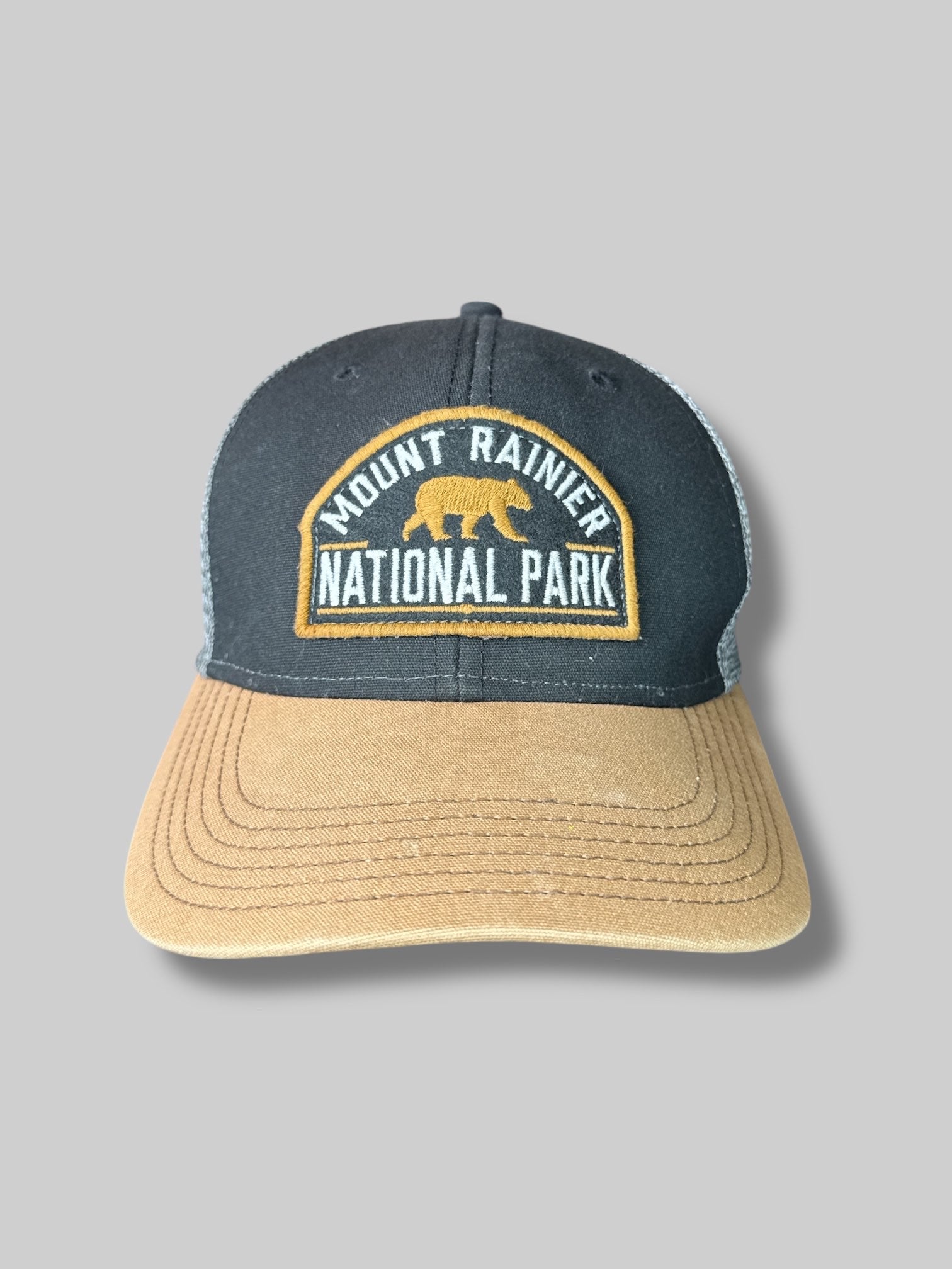 Grey mesh Mount Rainer National Park hat