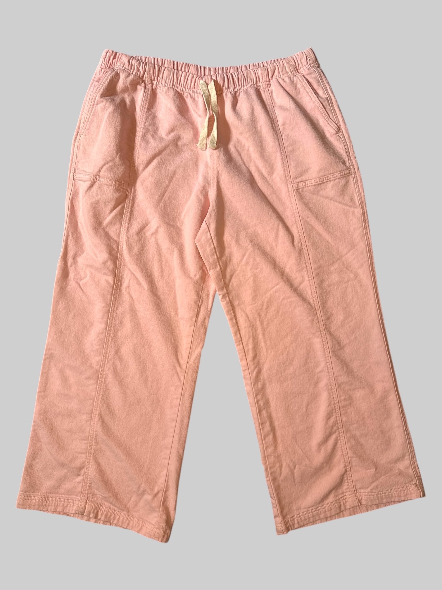 2X Pink heavy pants with pockets, and drawstring