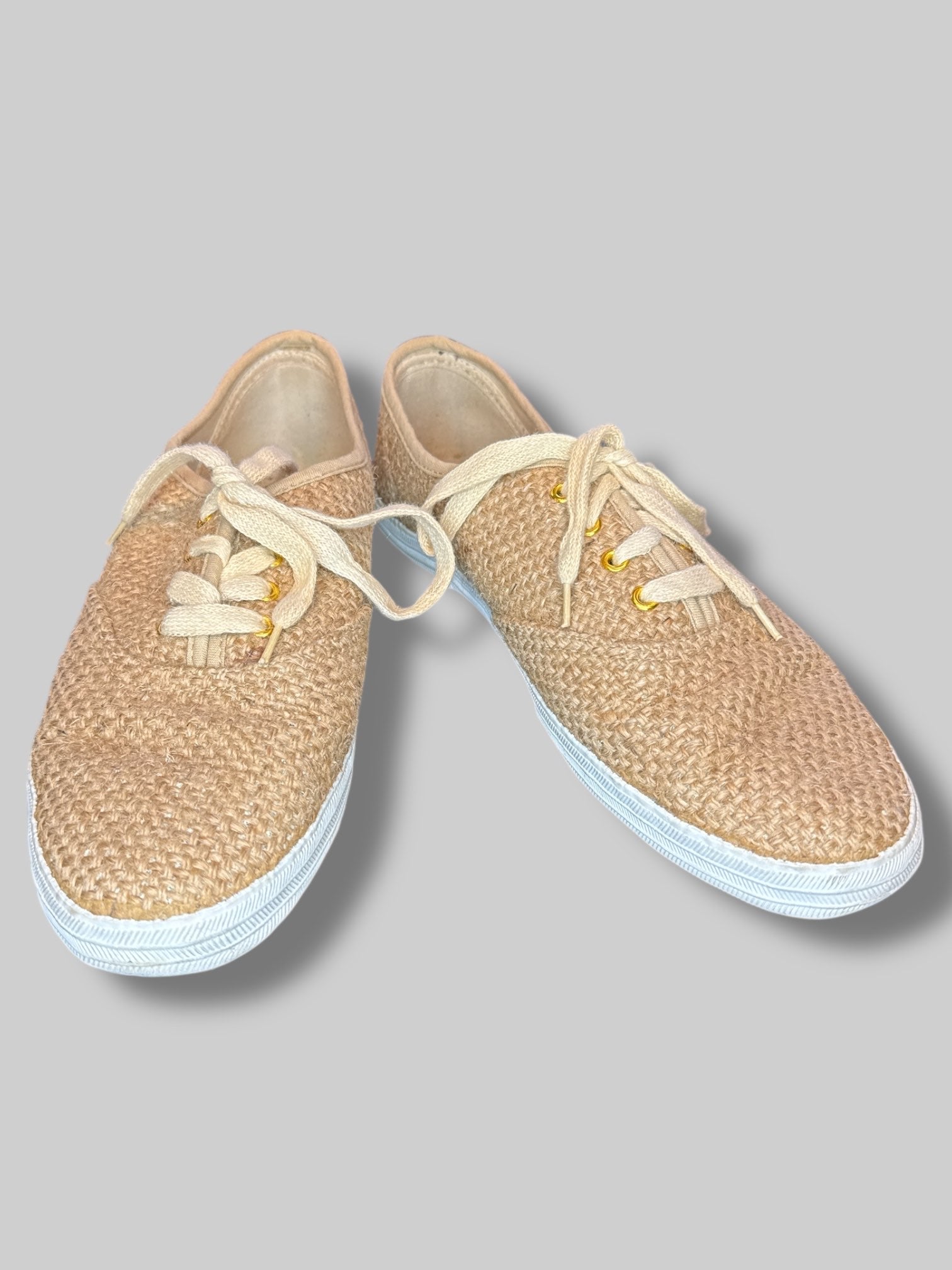 Size 8 hemp braided sneakers