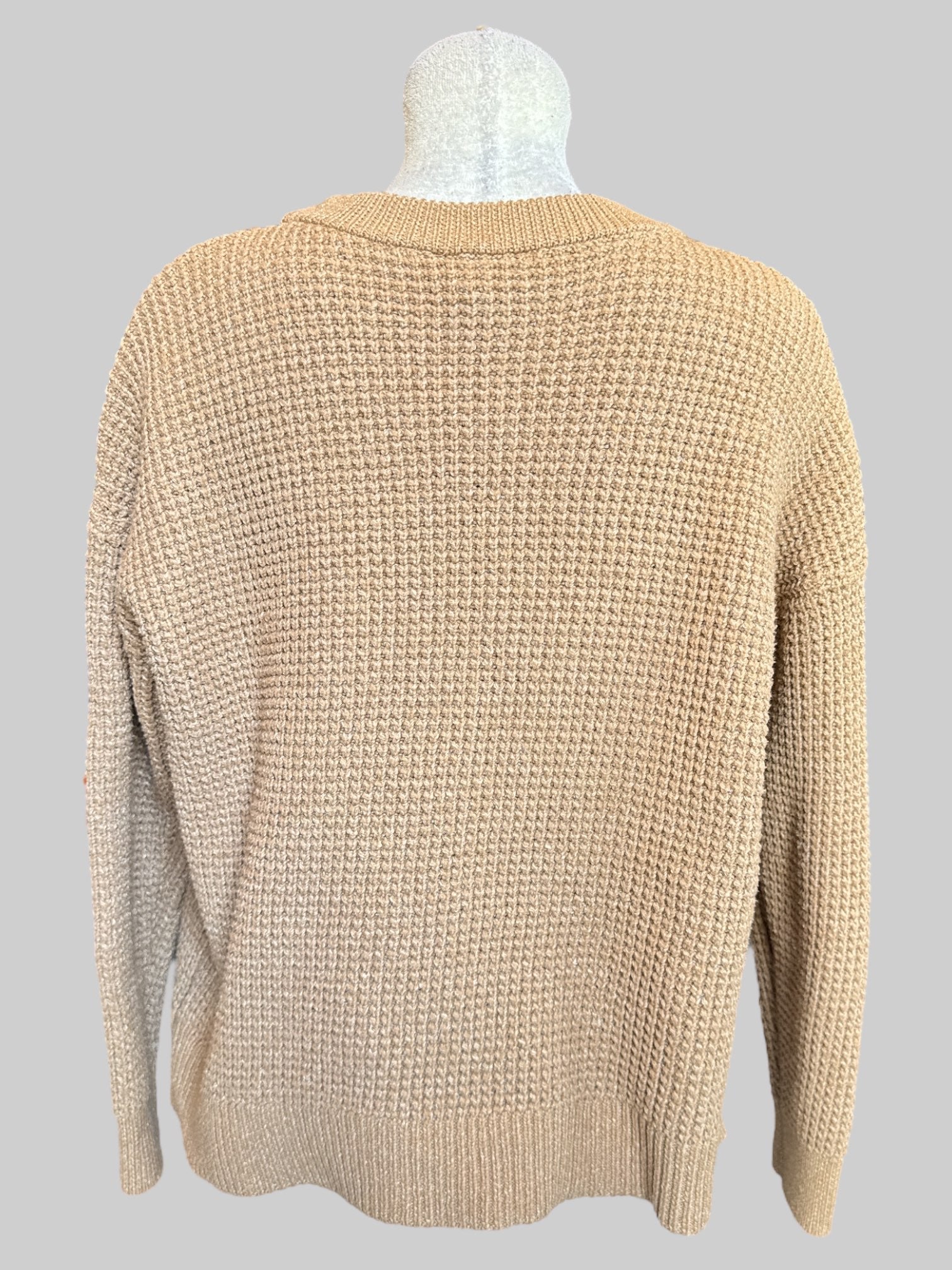 2X Tan knit sweater