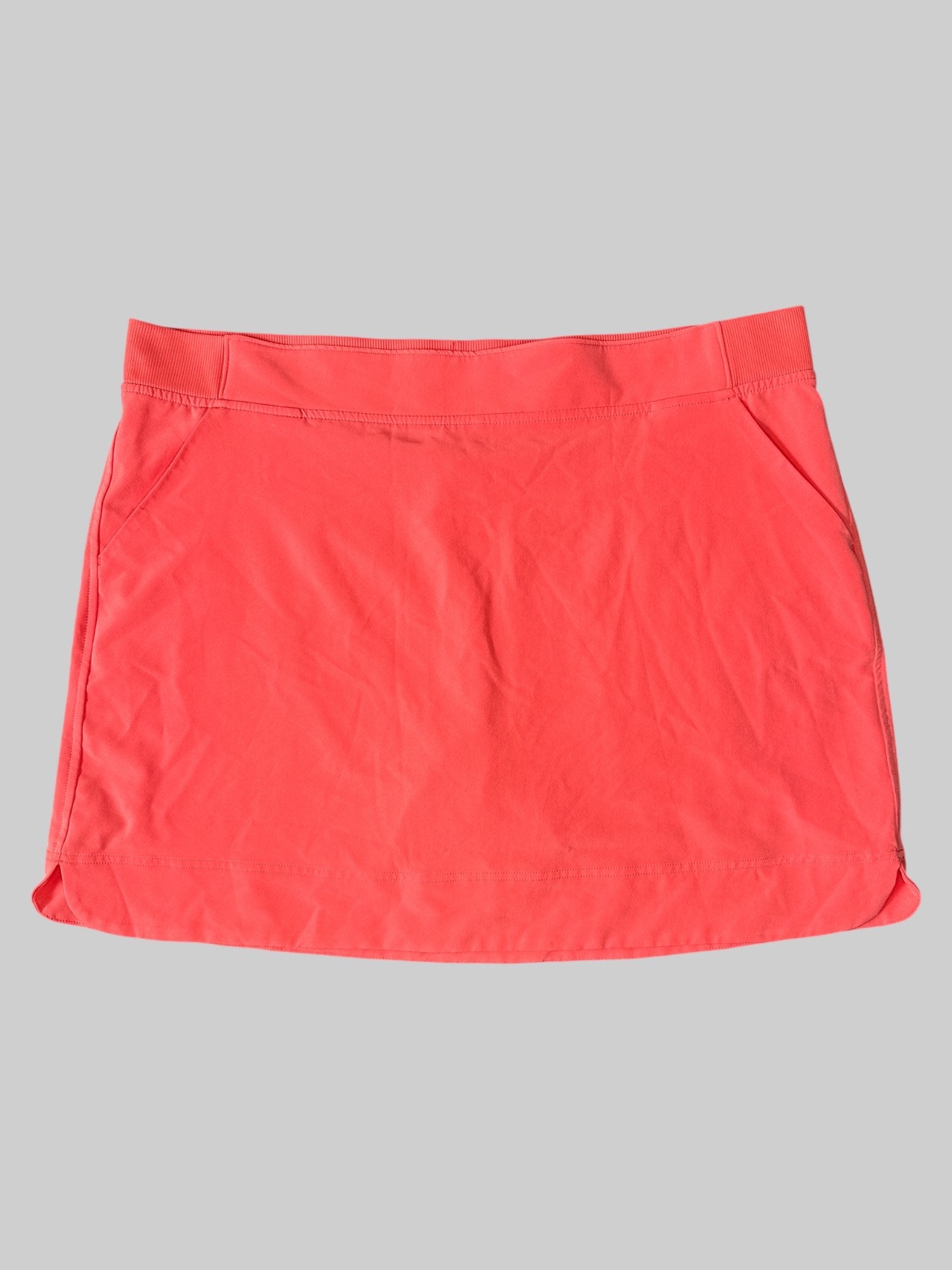 2X Pink skort with stretchy waist and pockets