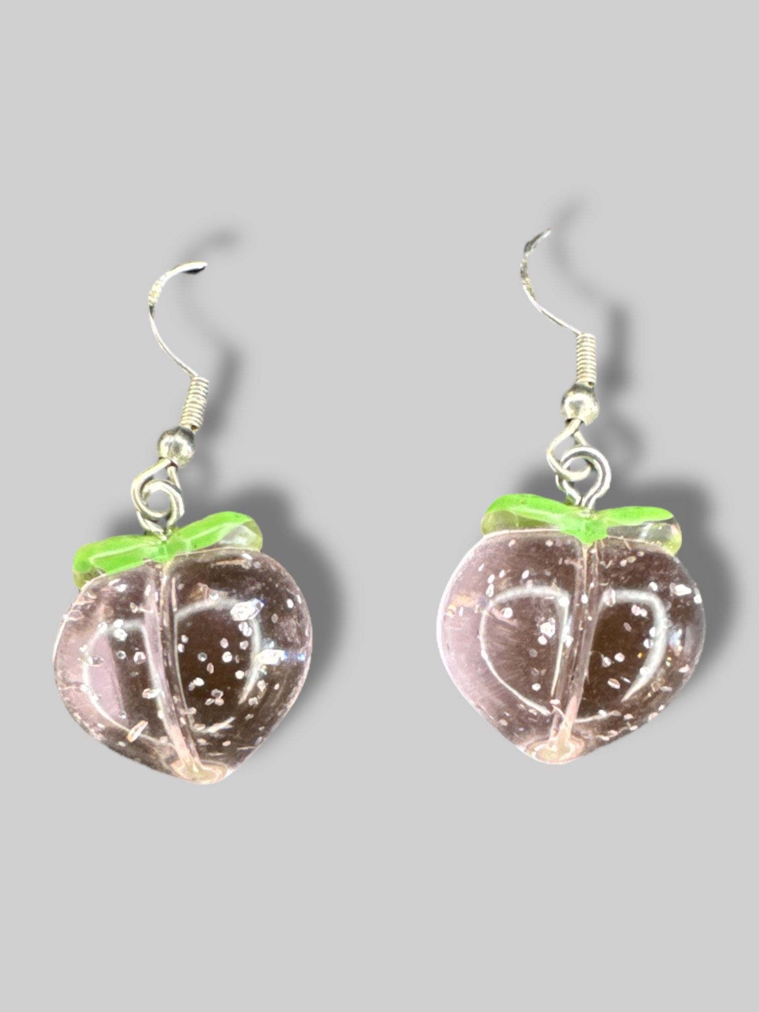 Dangly peach earrings