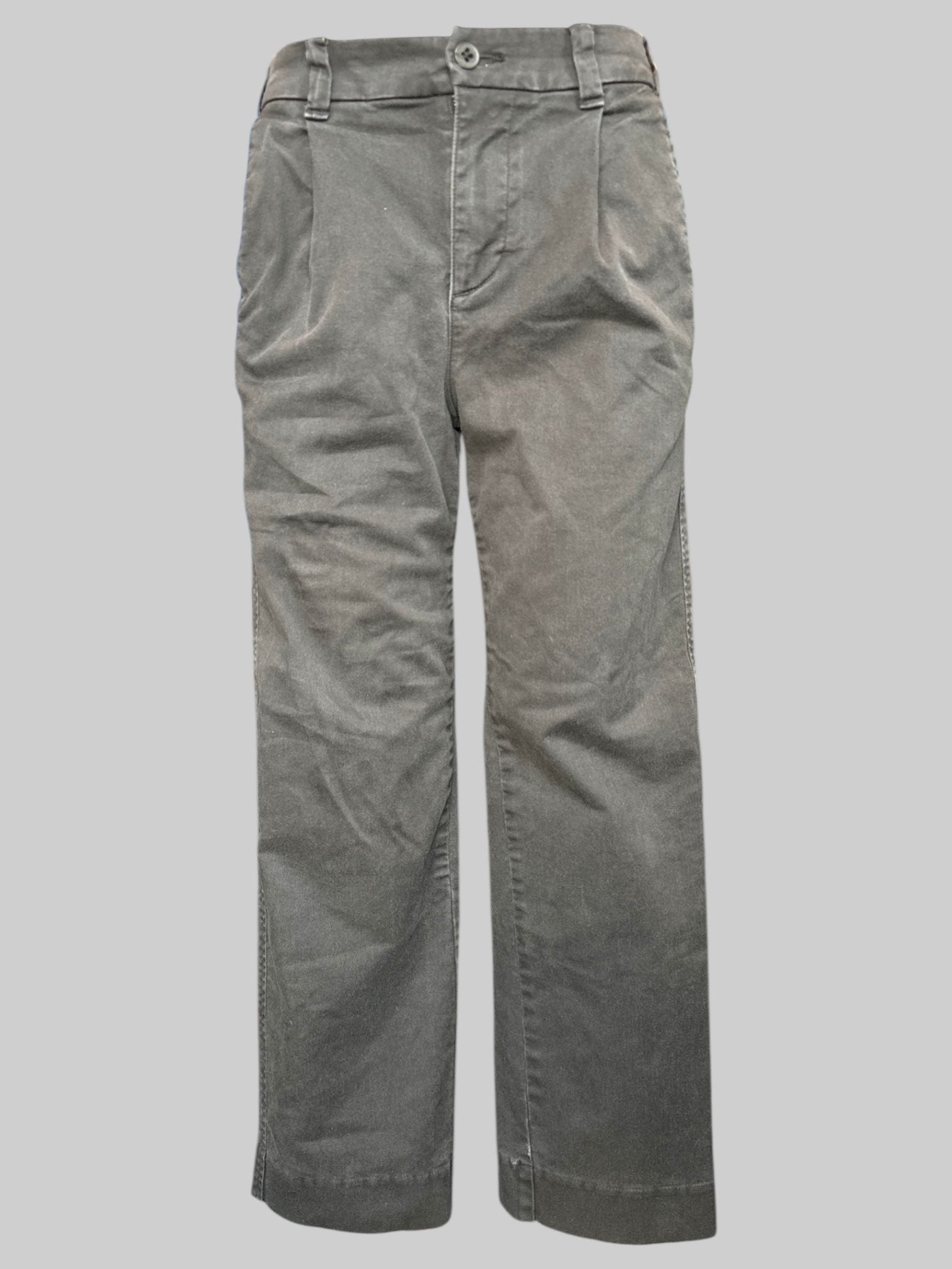 M Abercrombie and Fitch stretch 90s loose greyish brown pants with pleating