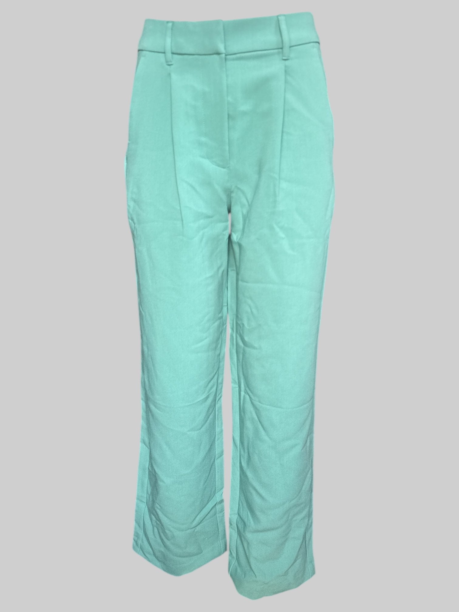 M NWT Blue green wide leg trouser pants
