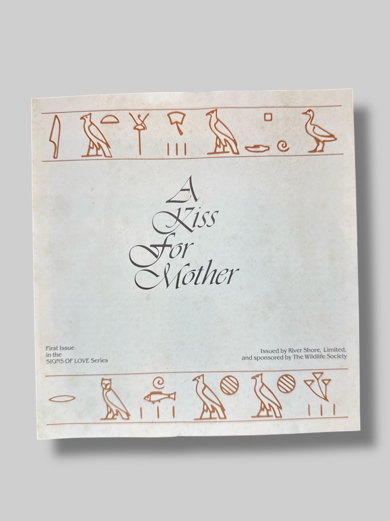 River Shore “A Kiss for Mother” giraffe plate