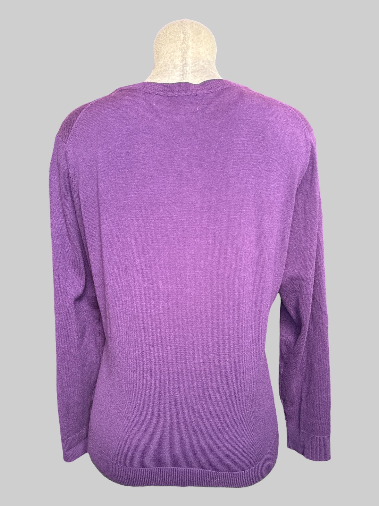 XL purple button up cardigan