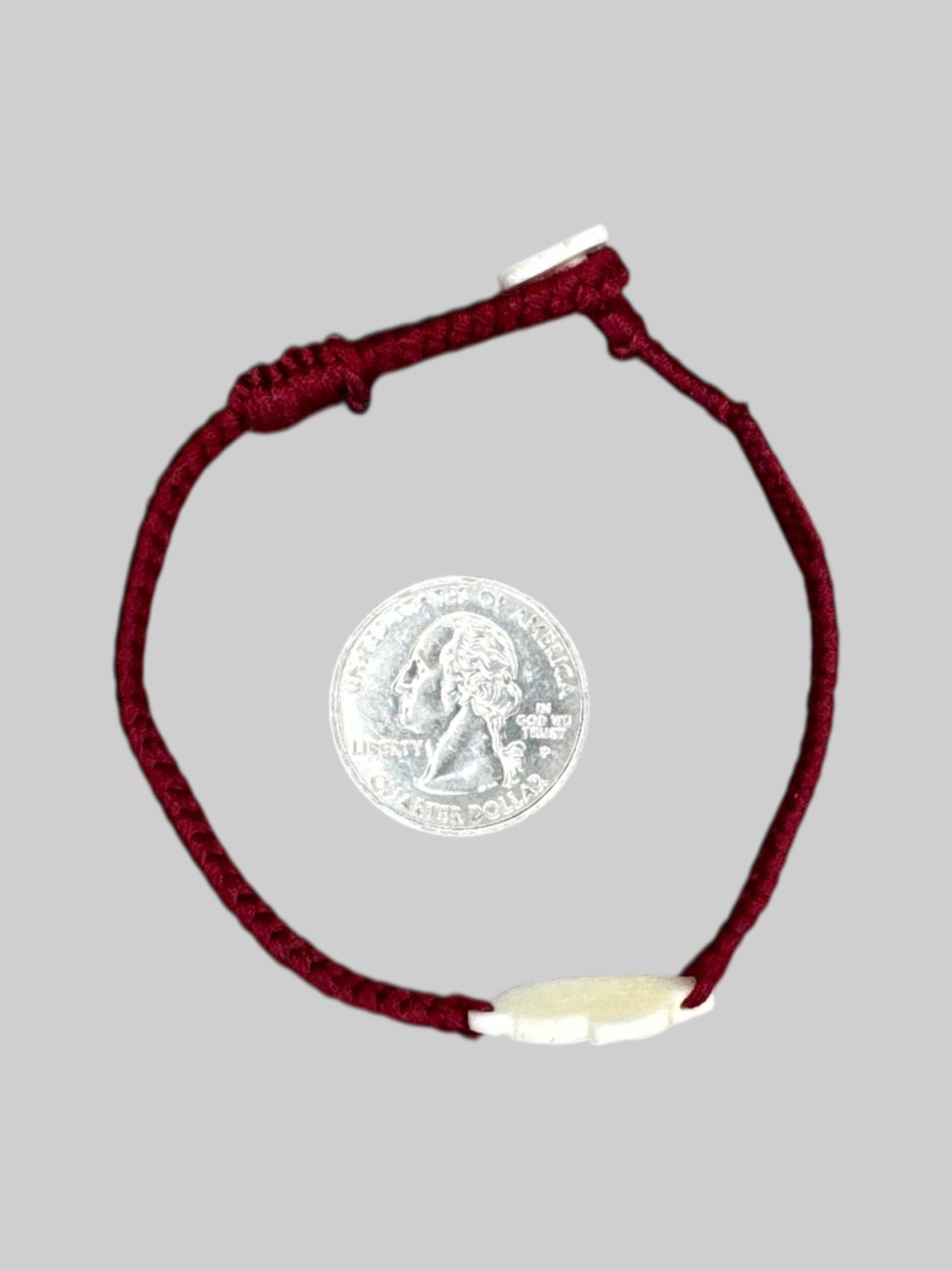 red mouse with carvings bracelet