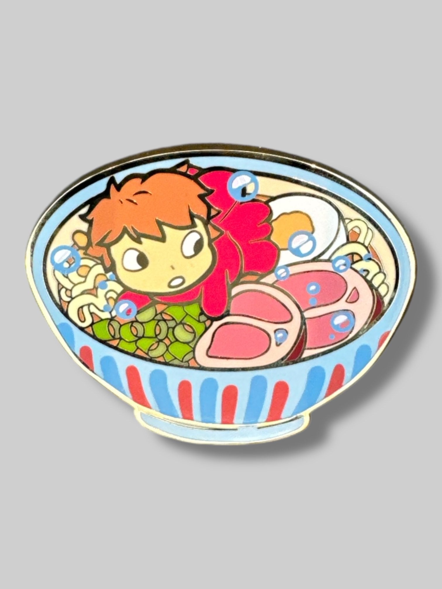 big Ponyo enamel pin