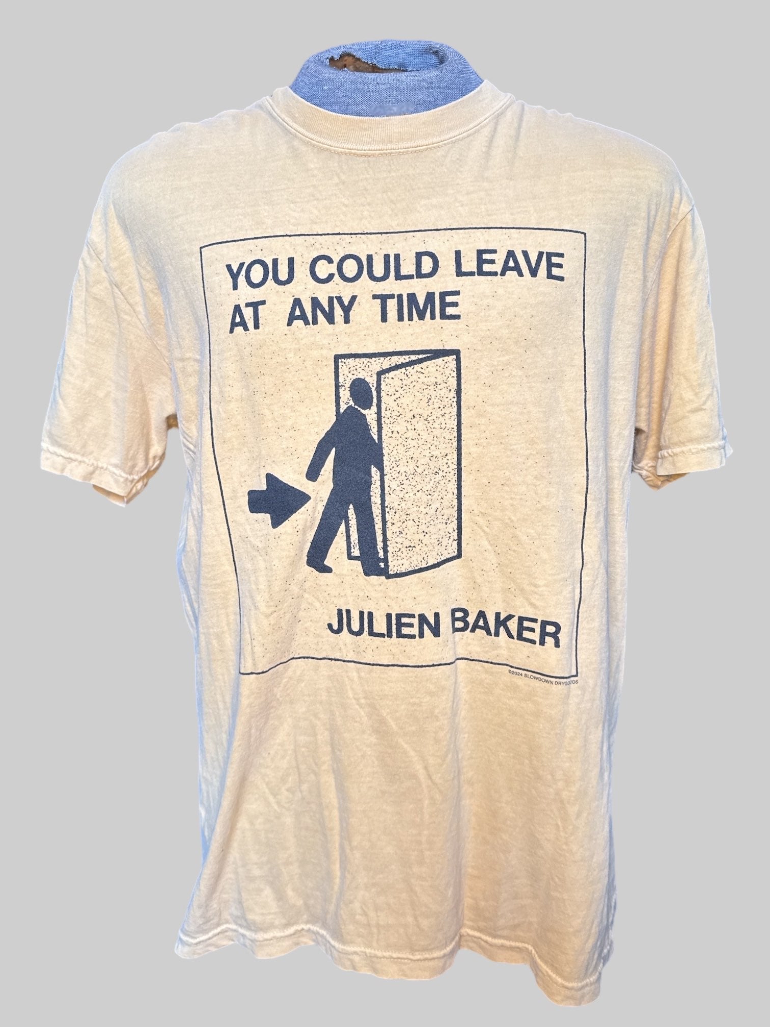2X Light yellow Julian Baker Tour 2024 t shirt