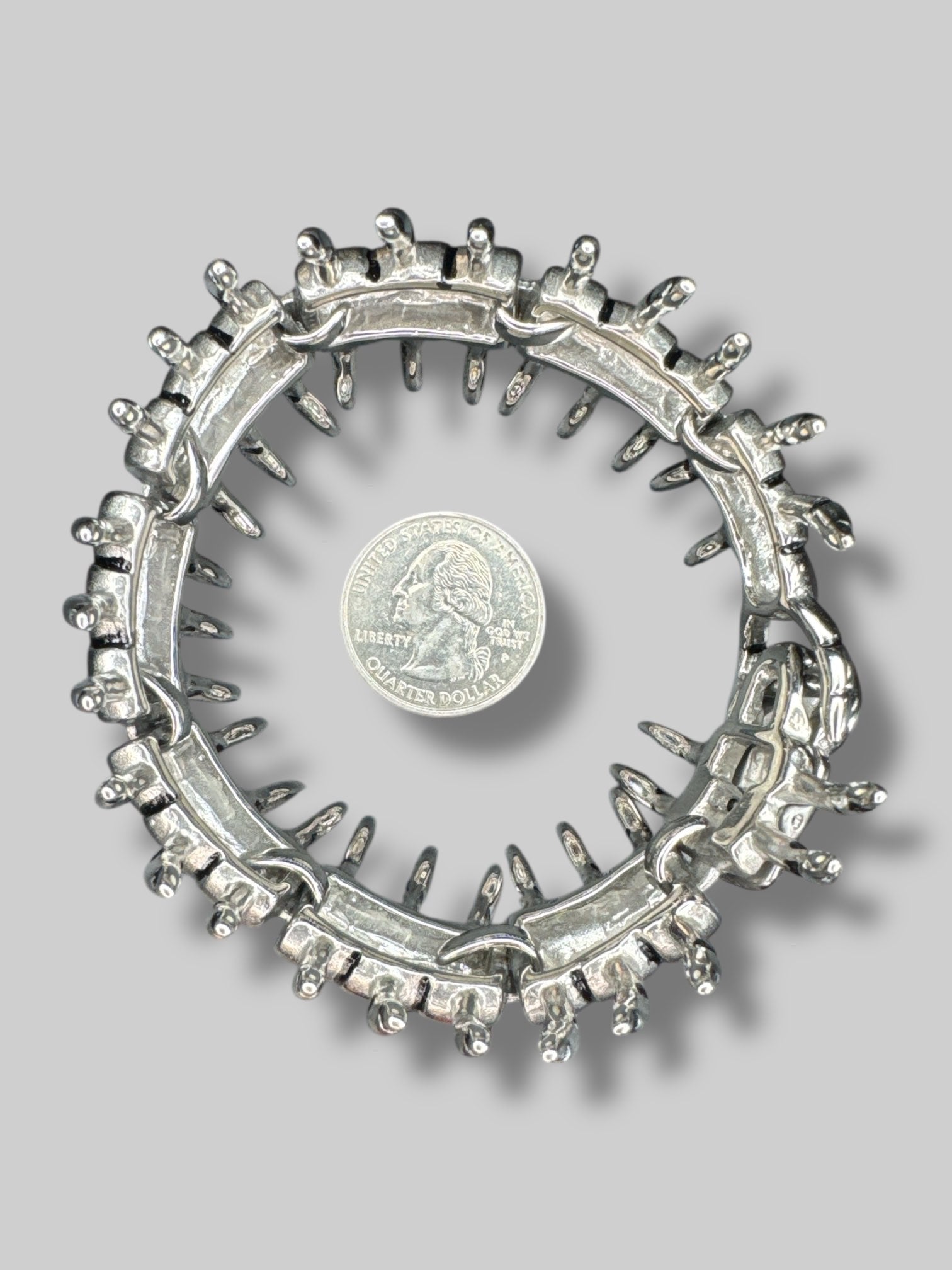 Silver color centipede bracelet