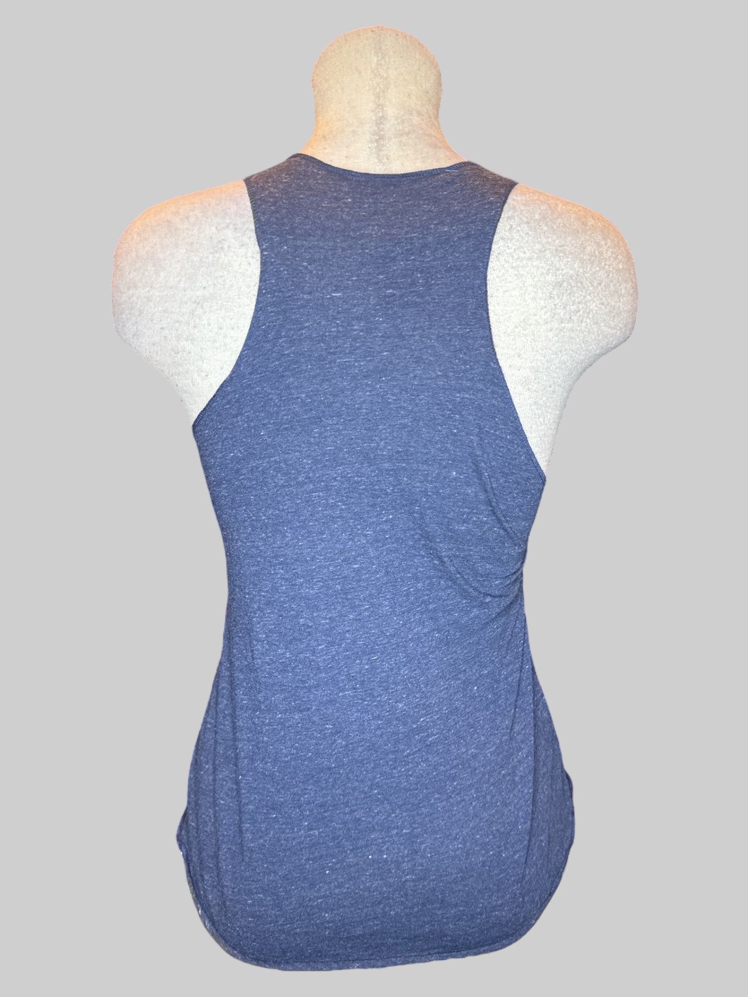 M Heathered navy blue death cab for cutie racer back tank top