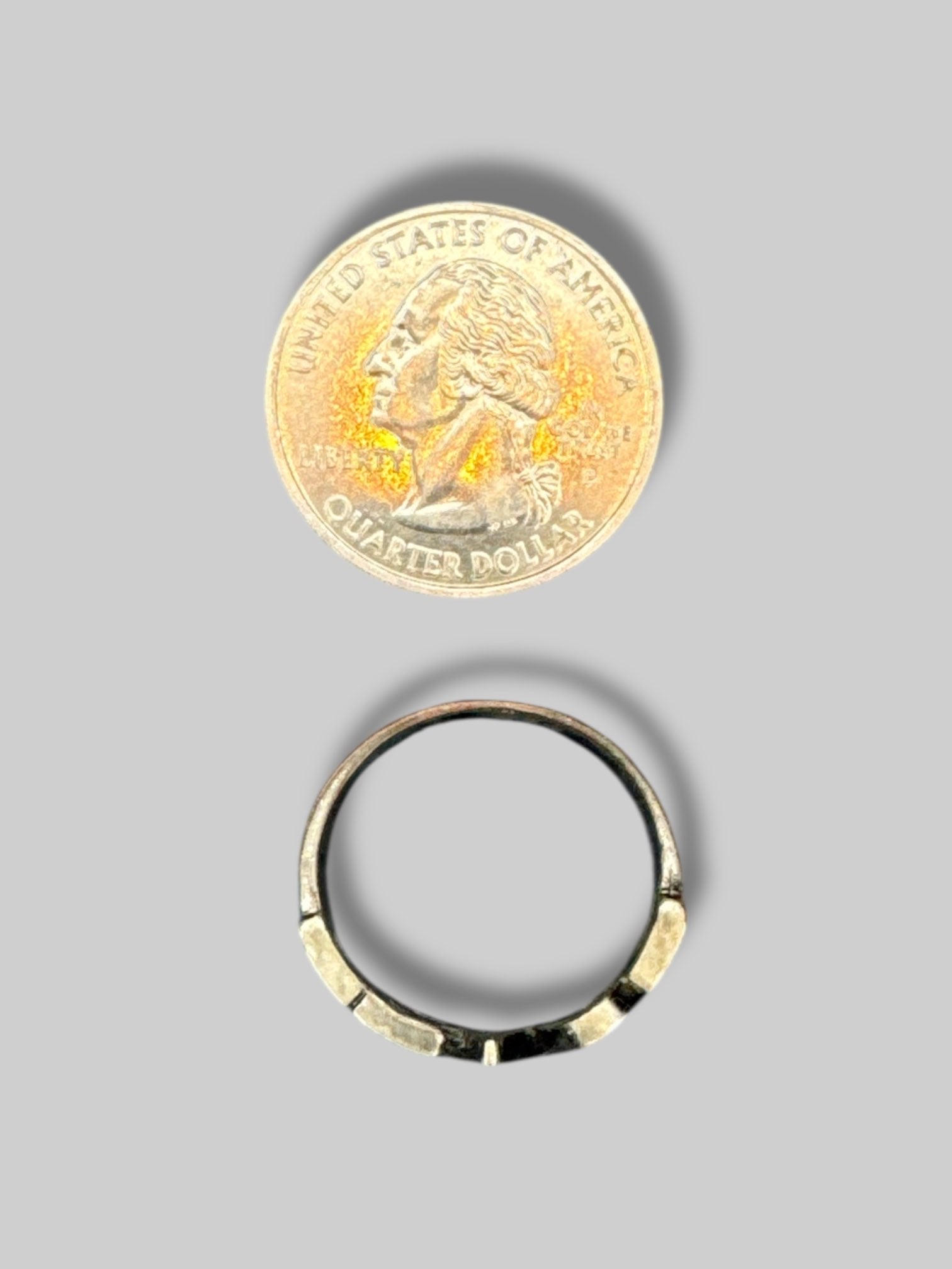 Size 9 Metal PEACE ring