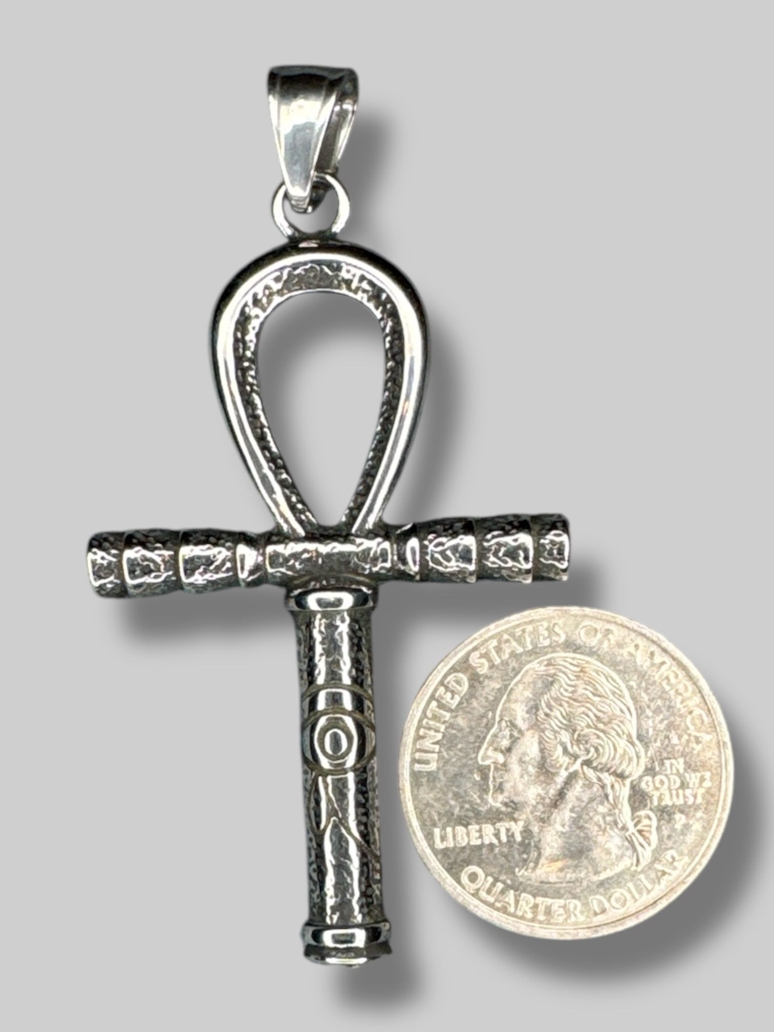 Stainless steel Ankh pendant