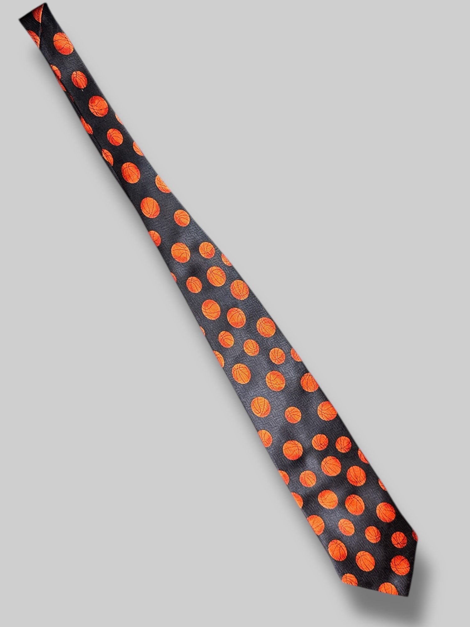 Blue basketball tie