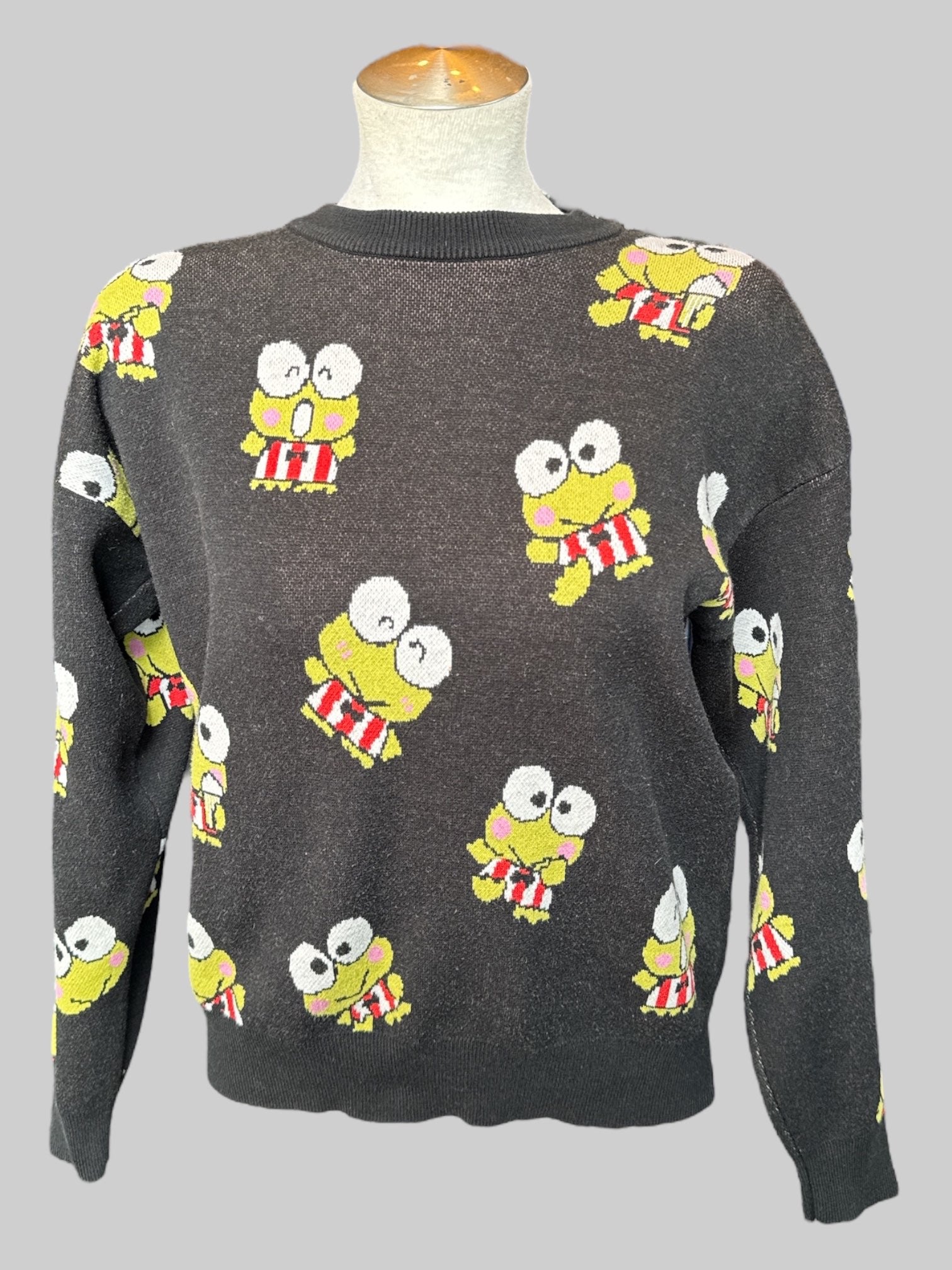 L Black hello kitty and friends sweater